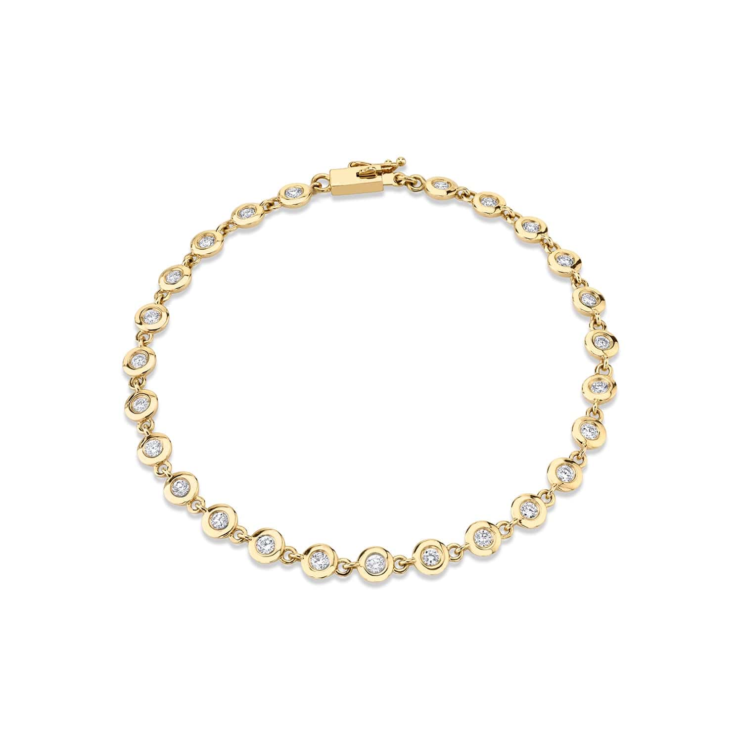 MICHAEL M Round Bezel Tennis Bracelet BR408