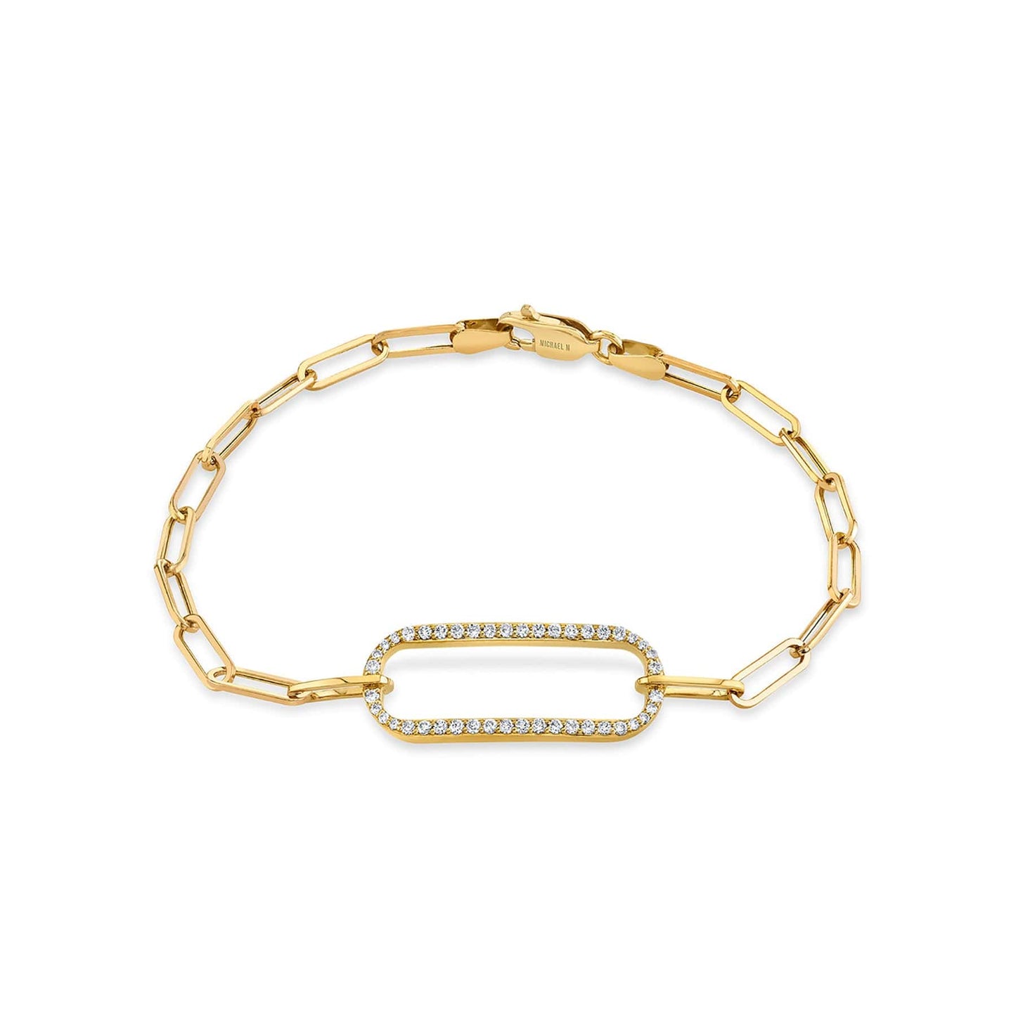 MICHAEL M Pave Singleton Bracelet BR356