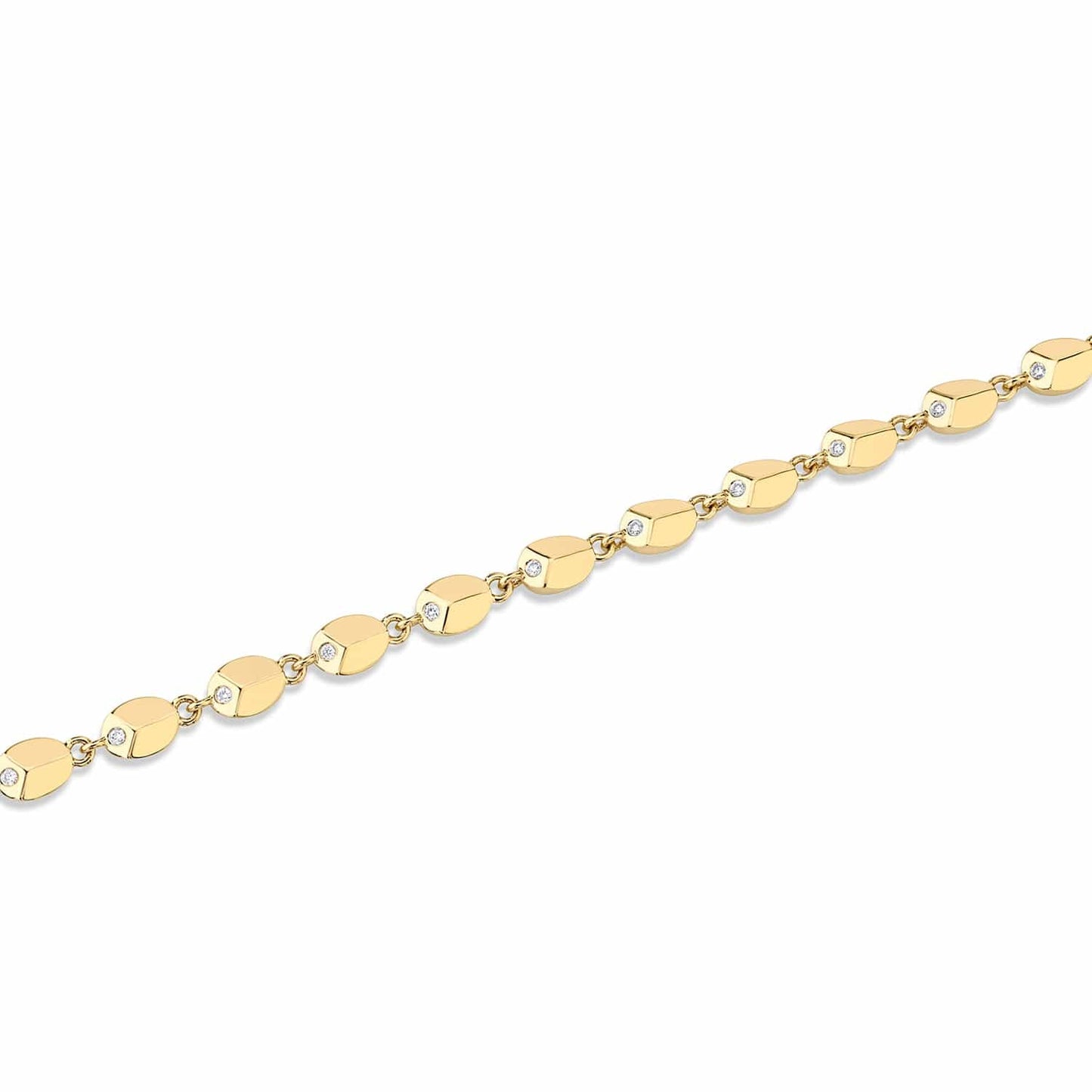 MICHAEL M Carve Infinity Bracelet with Diamonds BR462