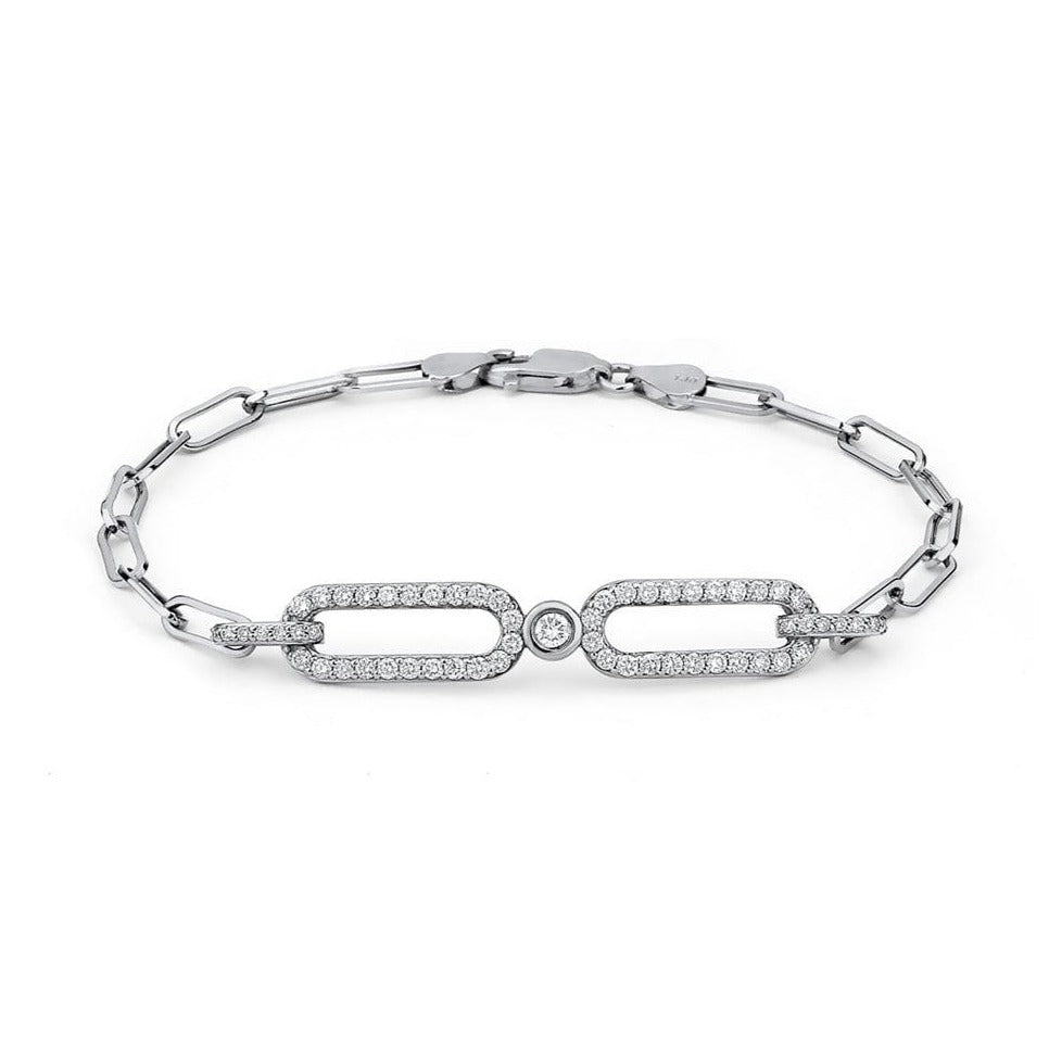 MICHAEL M Double Link ID Bracelet BR354-S-YG