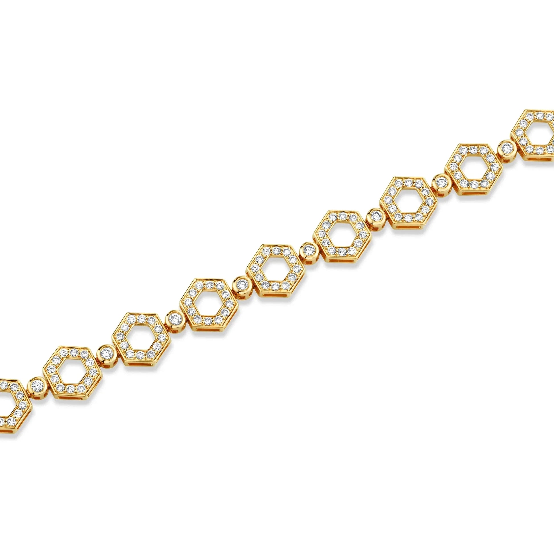 Pavé Hex Infinity Bracelet