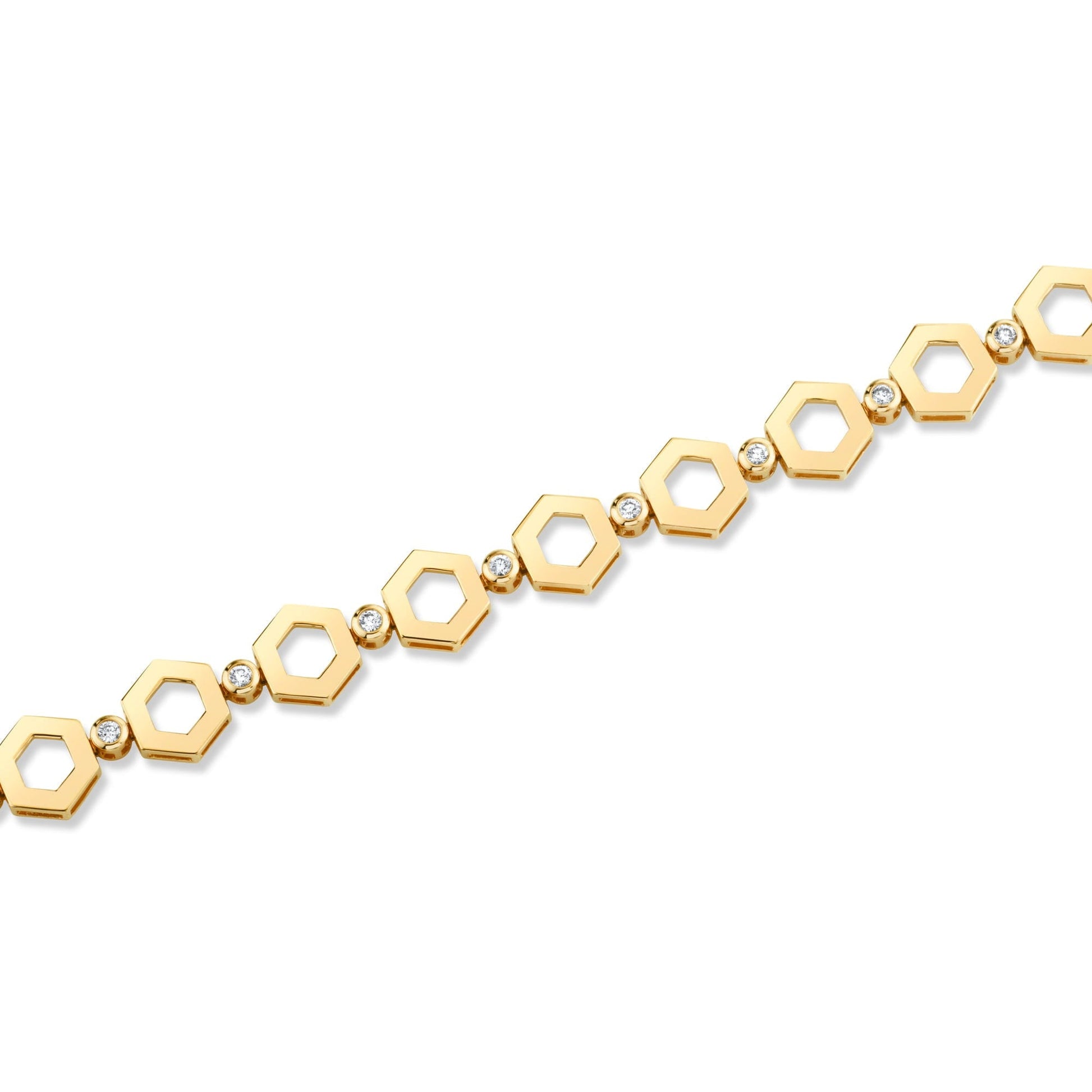 Plain Hex Infinity Bracelet