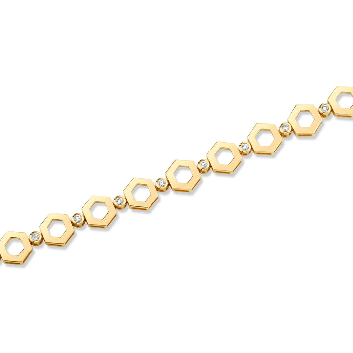 MICHAEL M Plain Hex Infinity Bracelet BR502