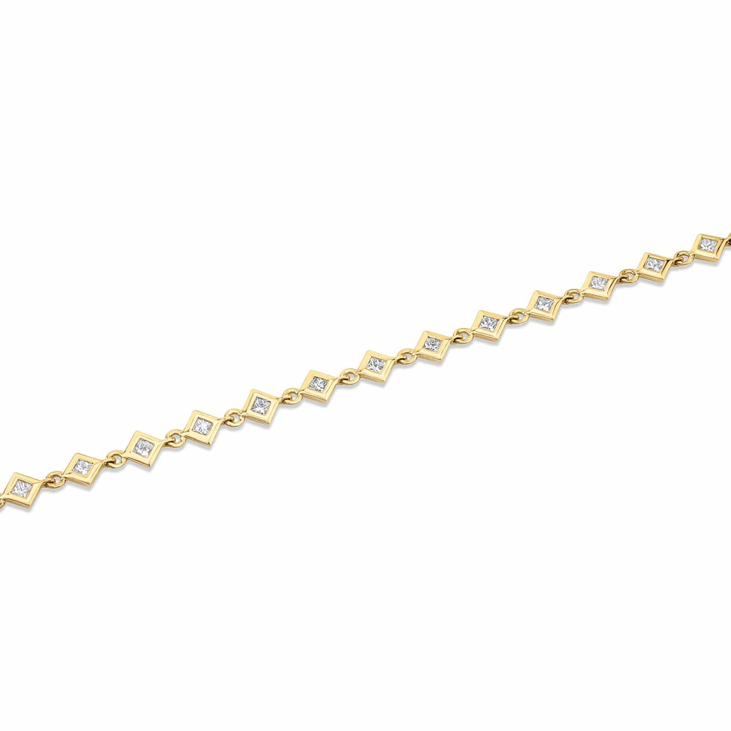 MICHAEL M Princess Bezel Tennis Bracelet BR409