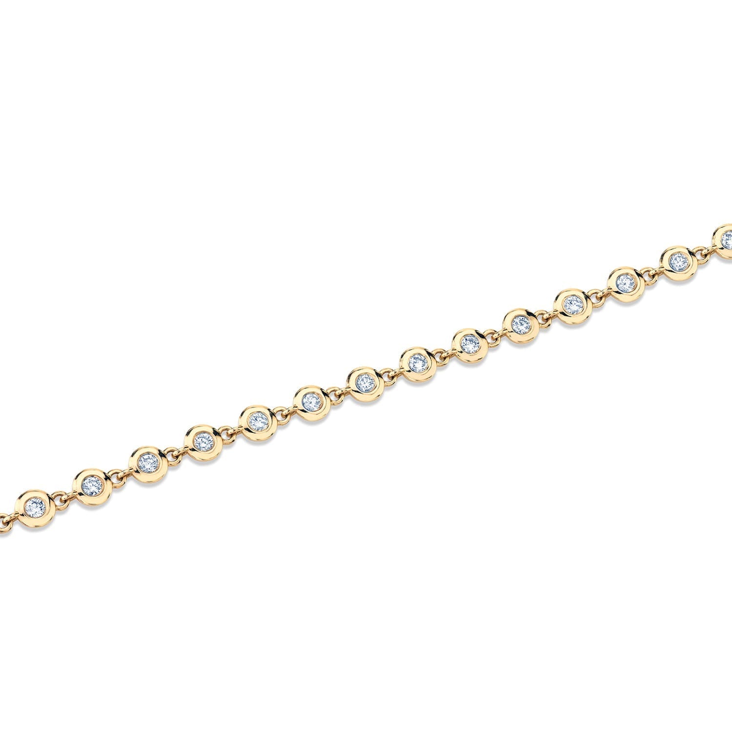 Round Bezel Tennis Bracelet