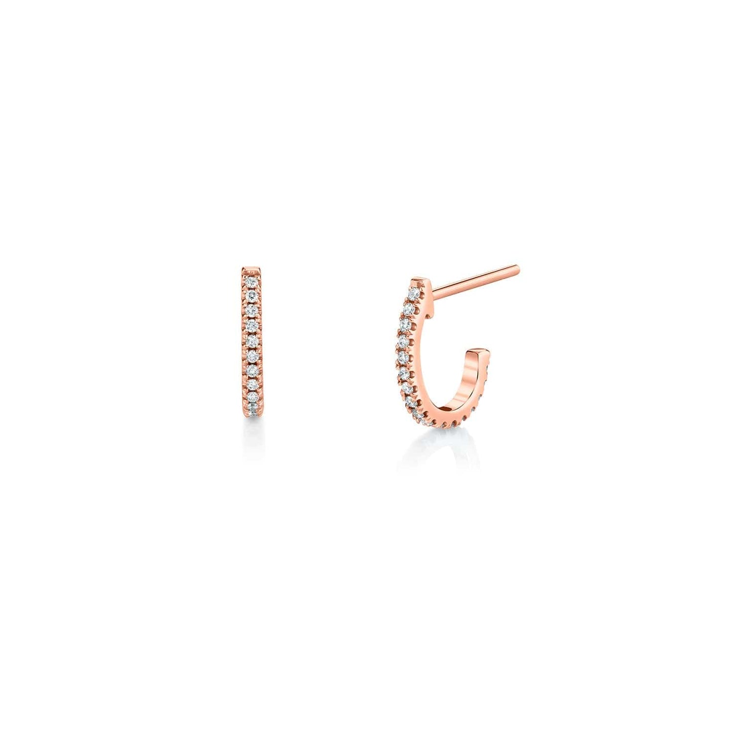 MICHAEL M Diamond Huggie Hoop Earrings ER270YG