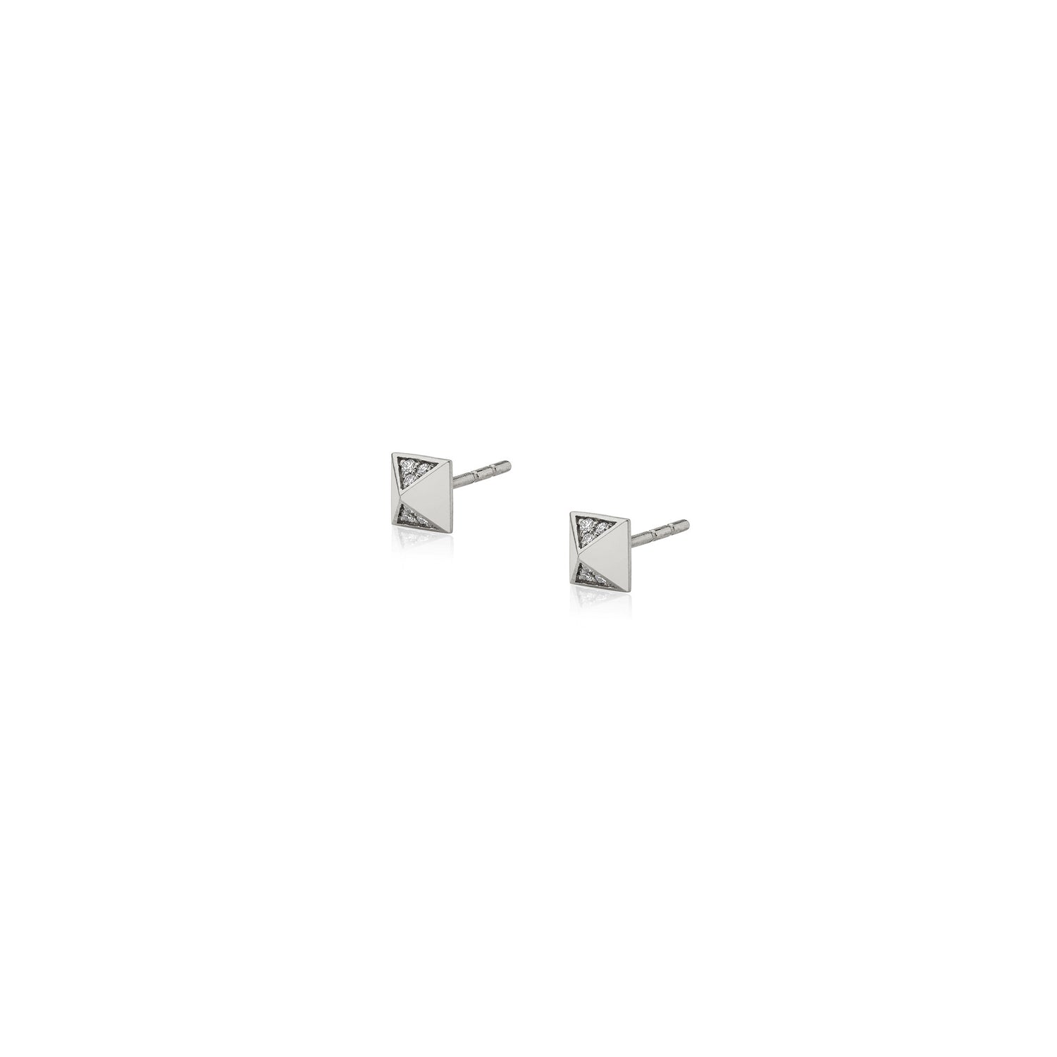 Foundation Pyramid Stud Earrings
