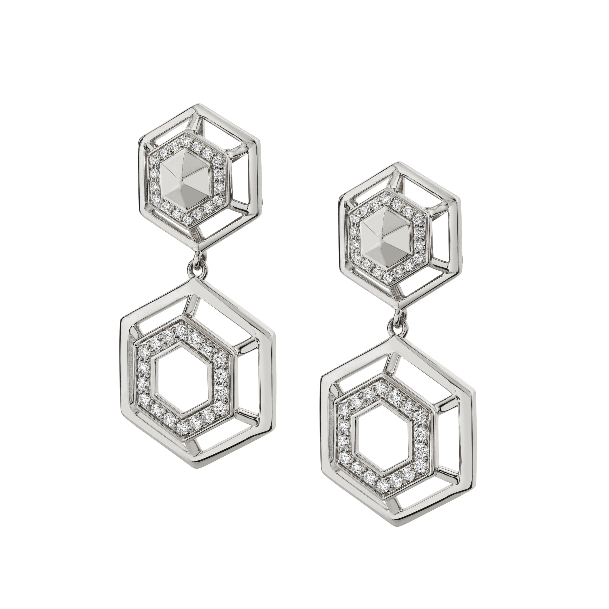 Hex Truss Cocktail Earrings