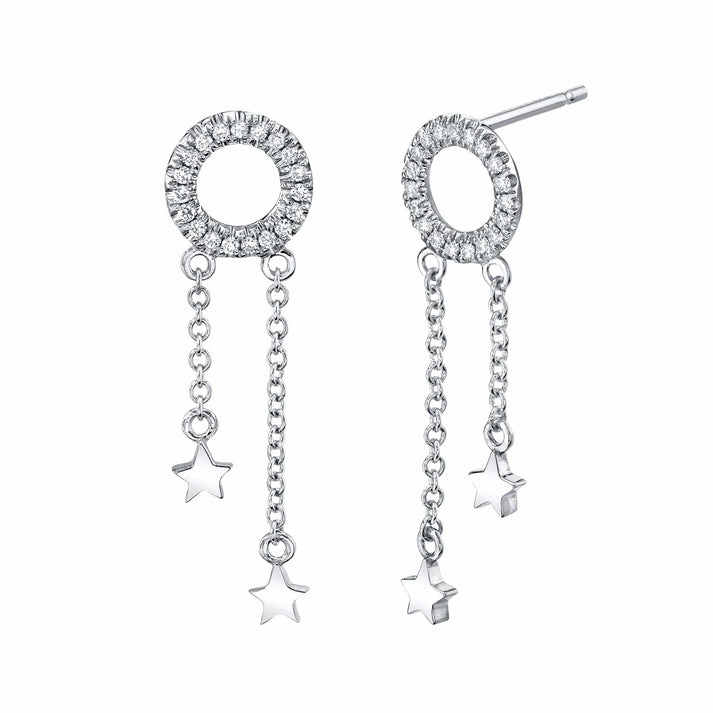 MICHAEL M Mini Star Drop Diamond Earrings ER271YG