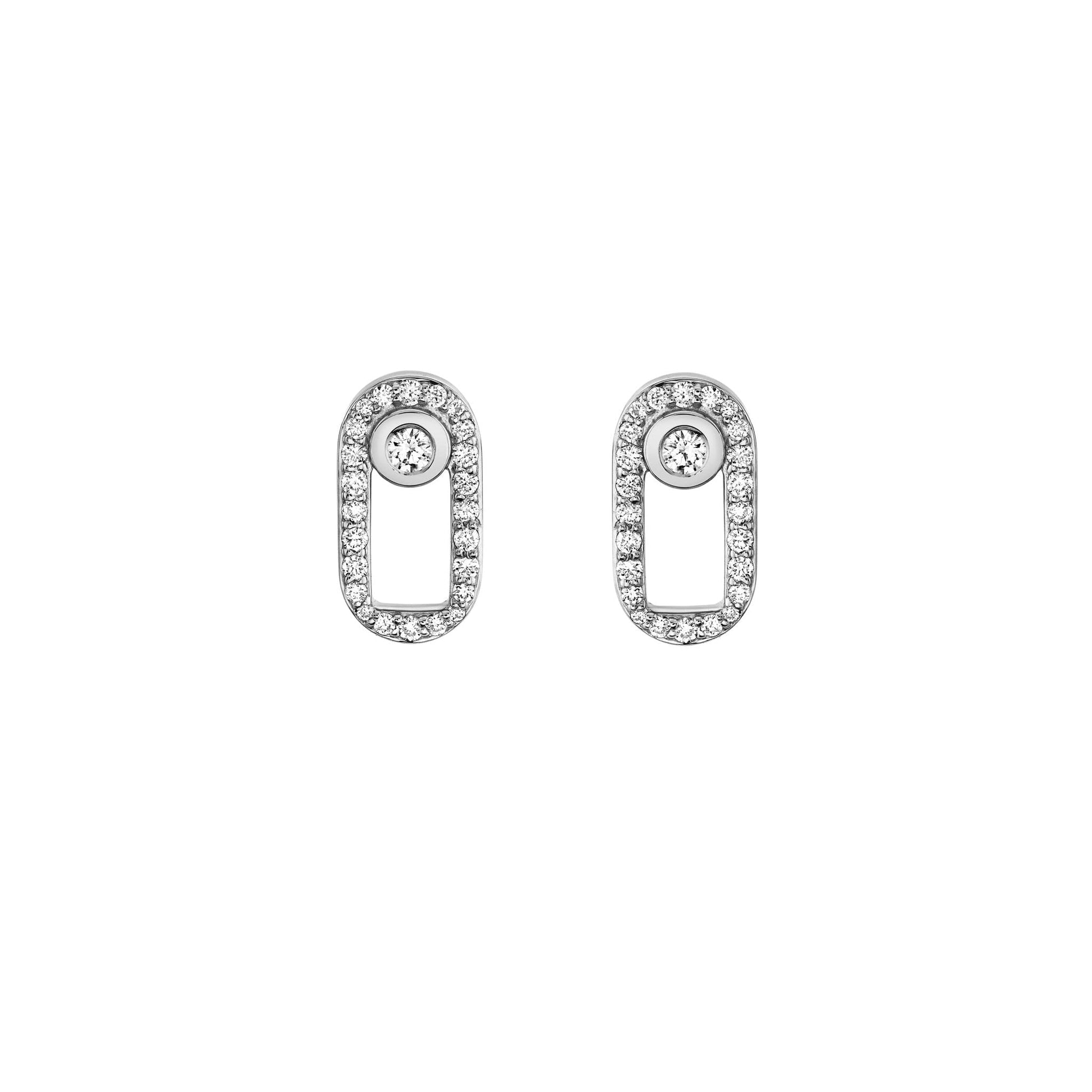 Pave Singleton Studs