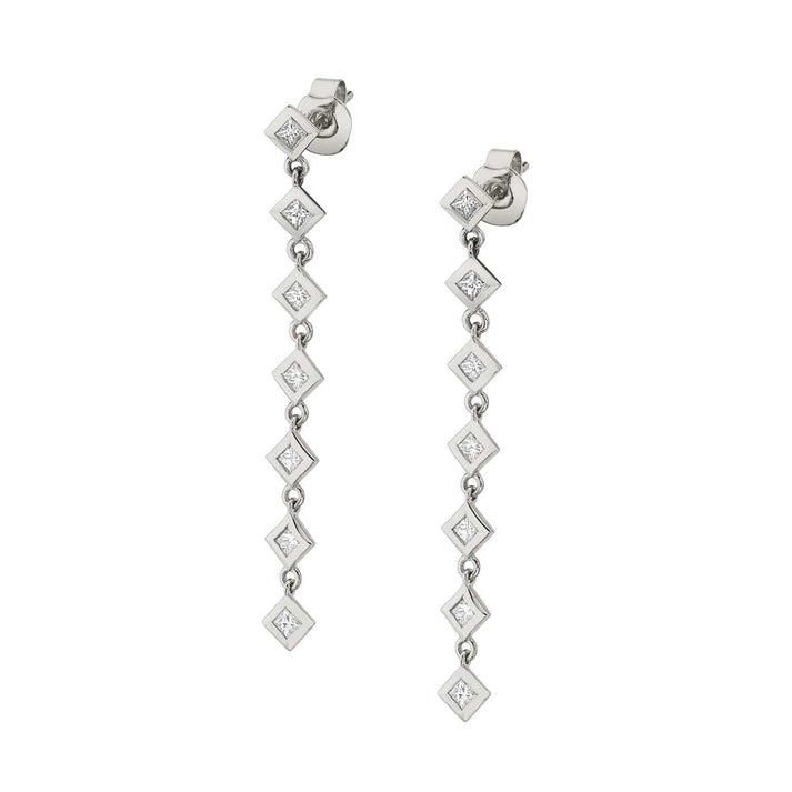 MICHAEL M Princess Bezel Tennis Earrings ER415YG