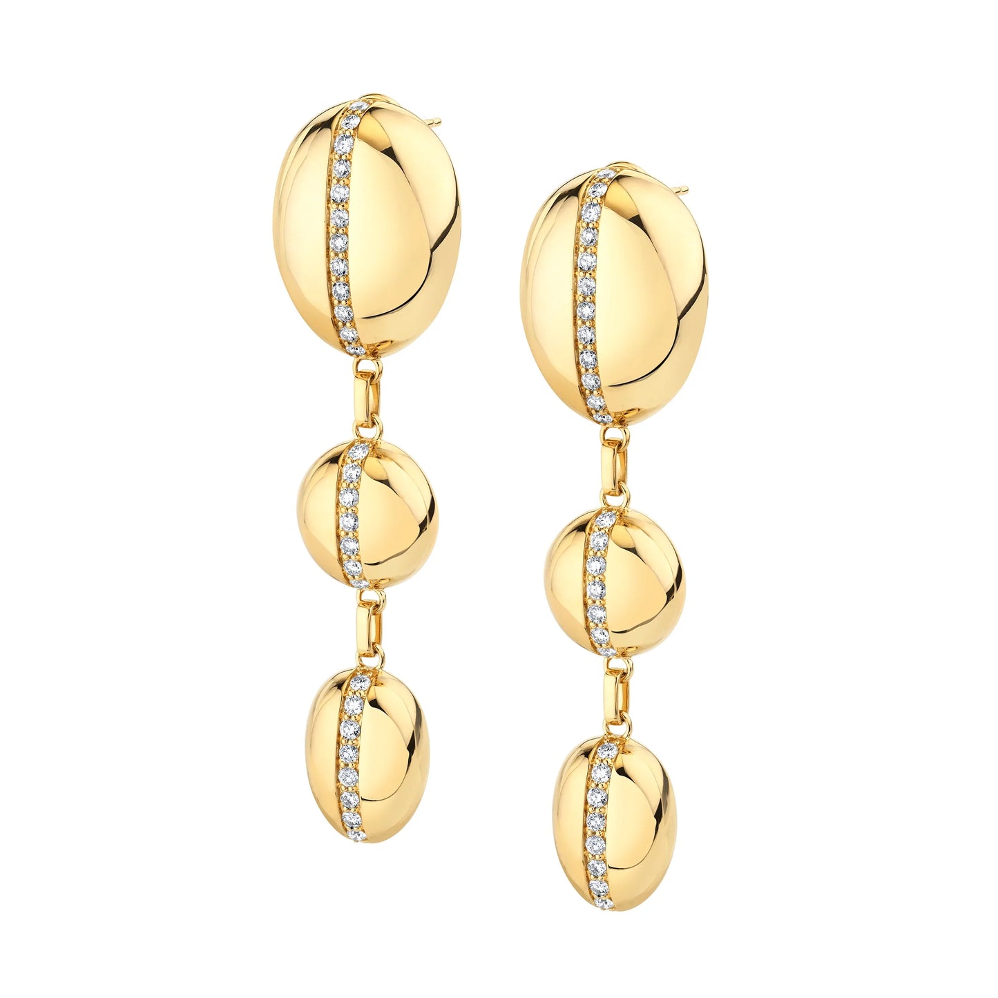 MICHAEL M Orb Split Drop Earrings ER526