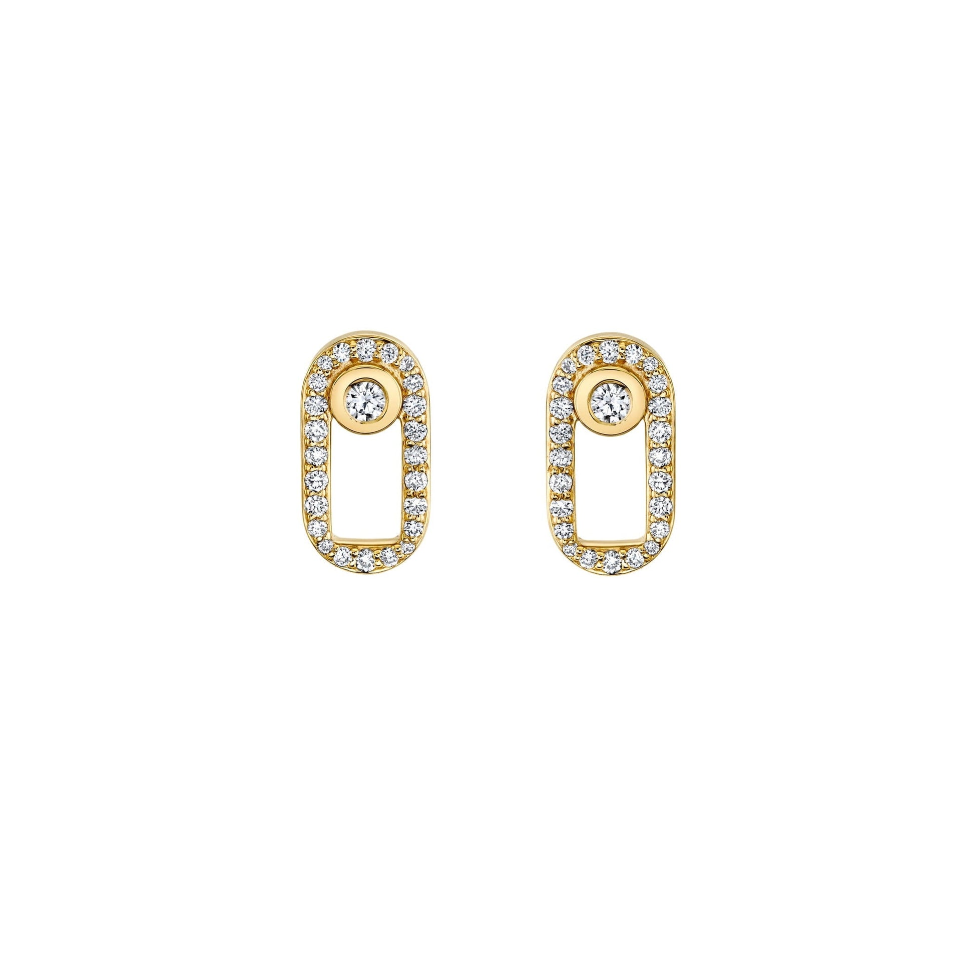 Pave Singleton Studs