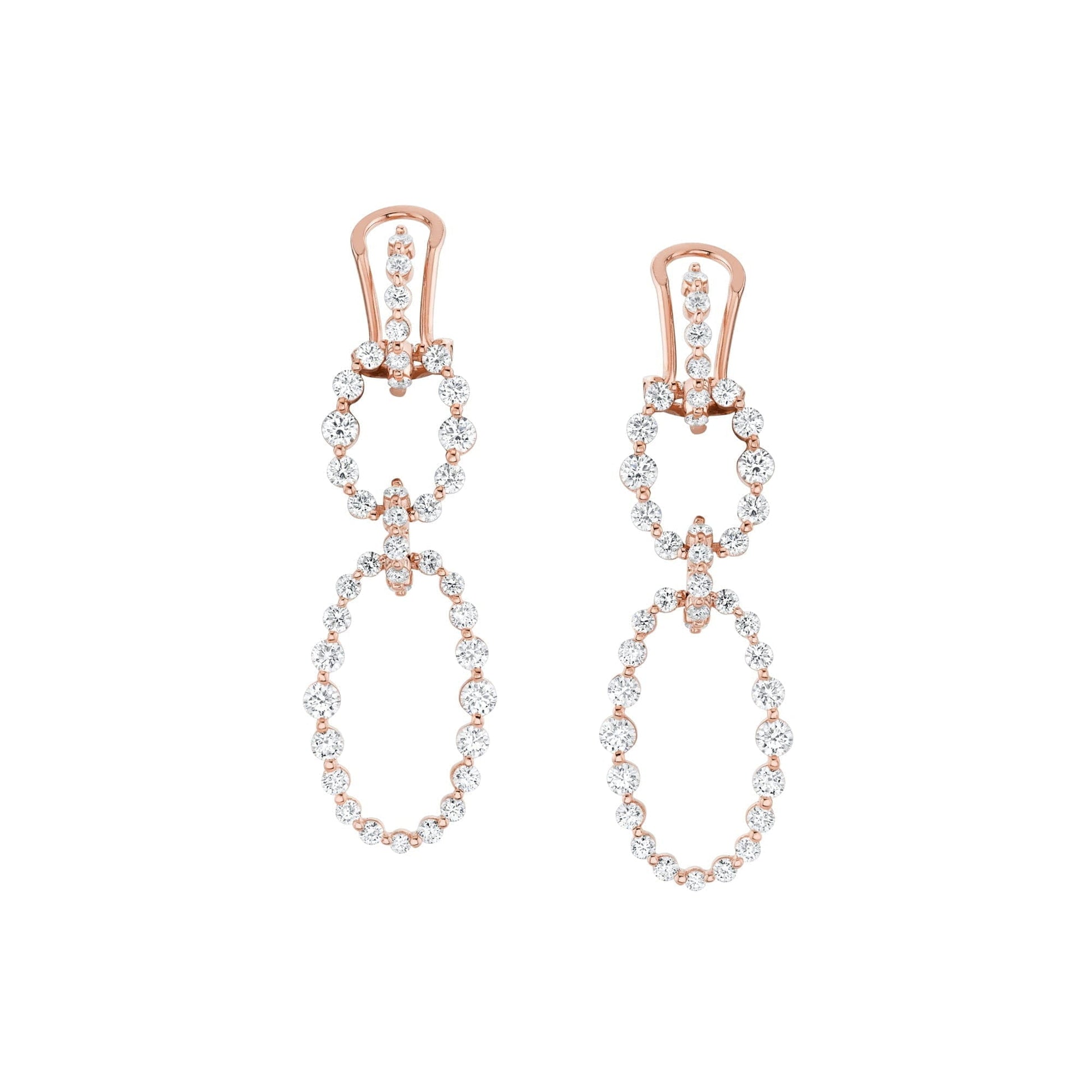 Cloud Oval Drop Earrings