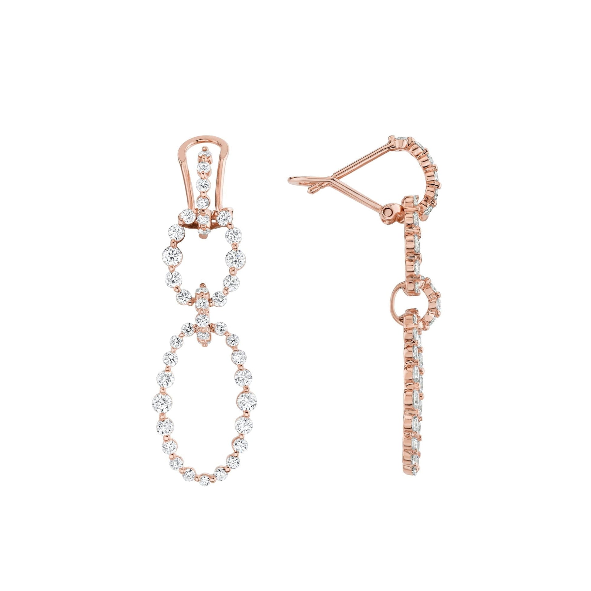 Cloud Oval Drop Earrings