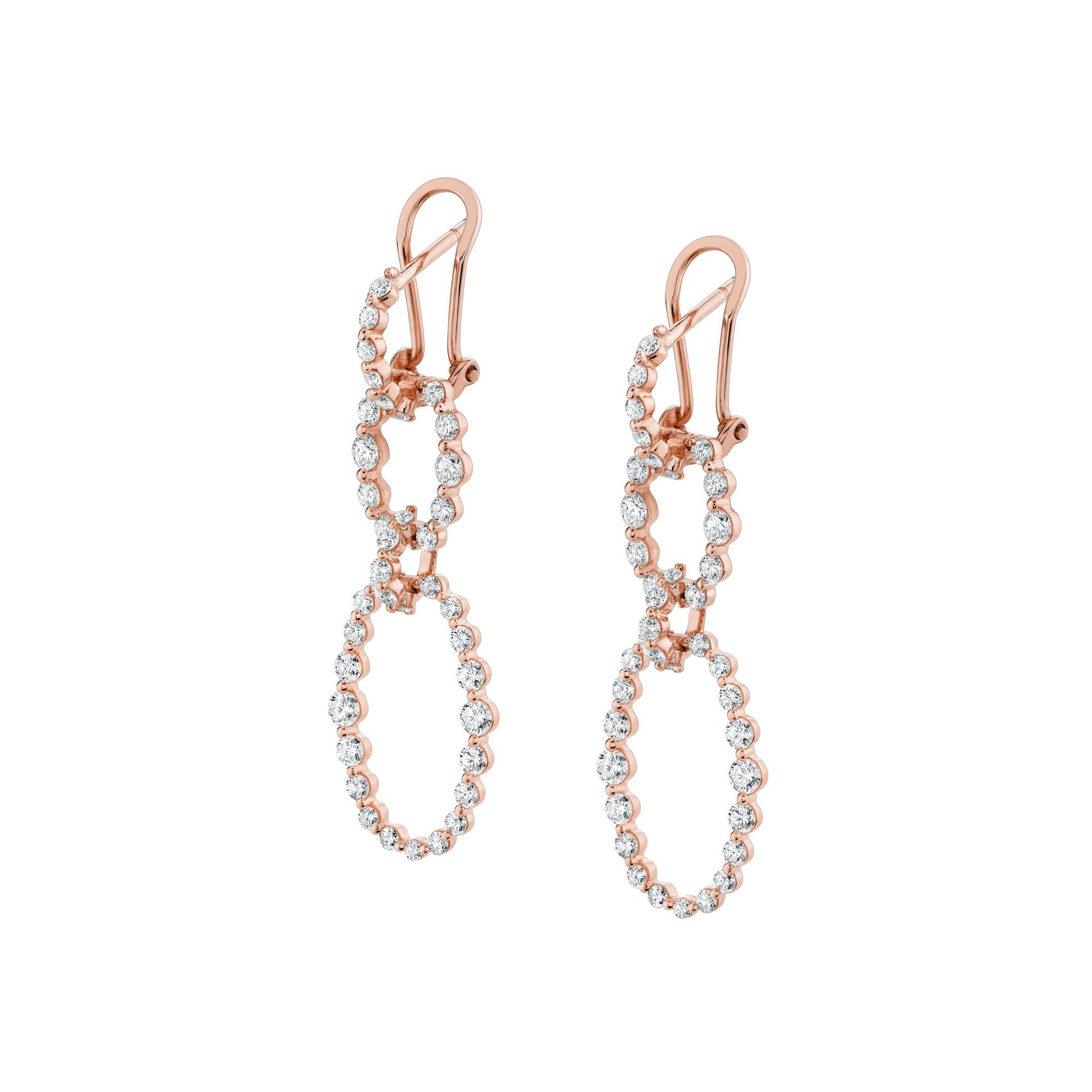 Cloud Oval Drop Earrings