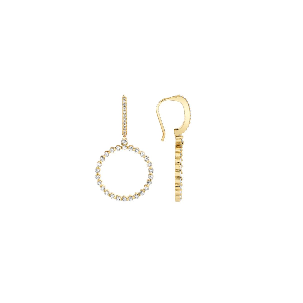 MICHAEL M Cloud Ring Drop Earrings 