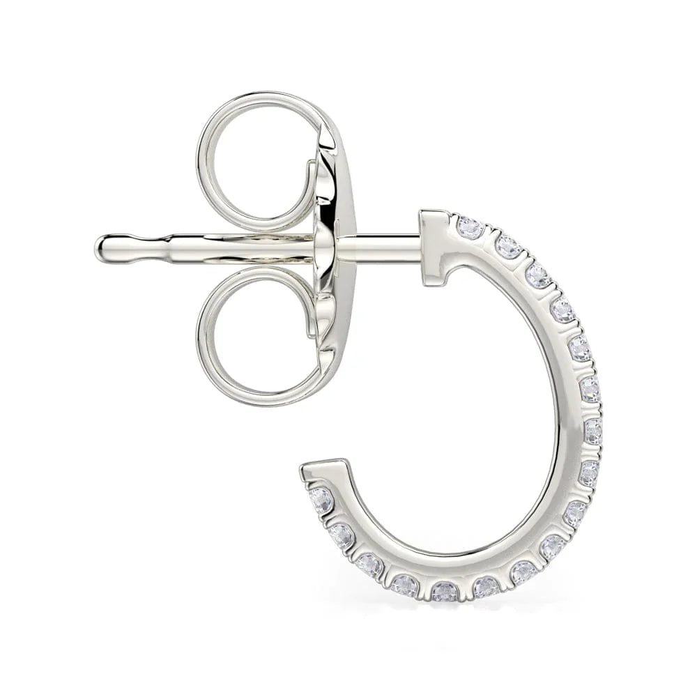 MICHAEL M Diamond Huggie Hoop Earrings ER270YG