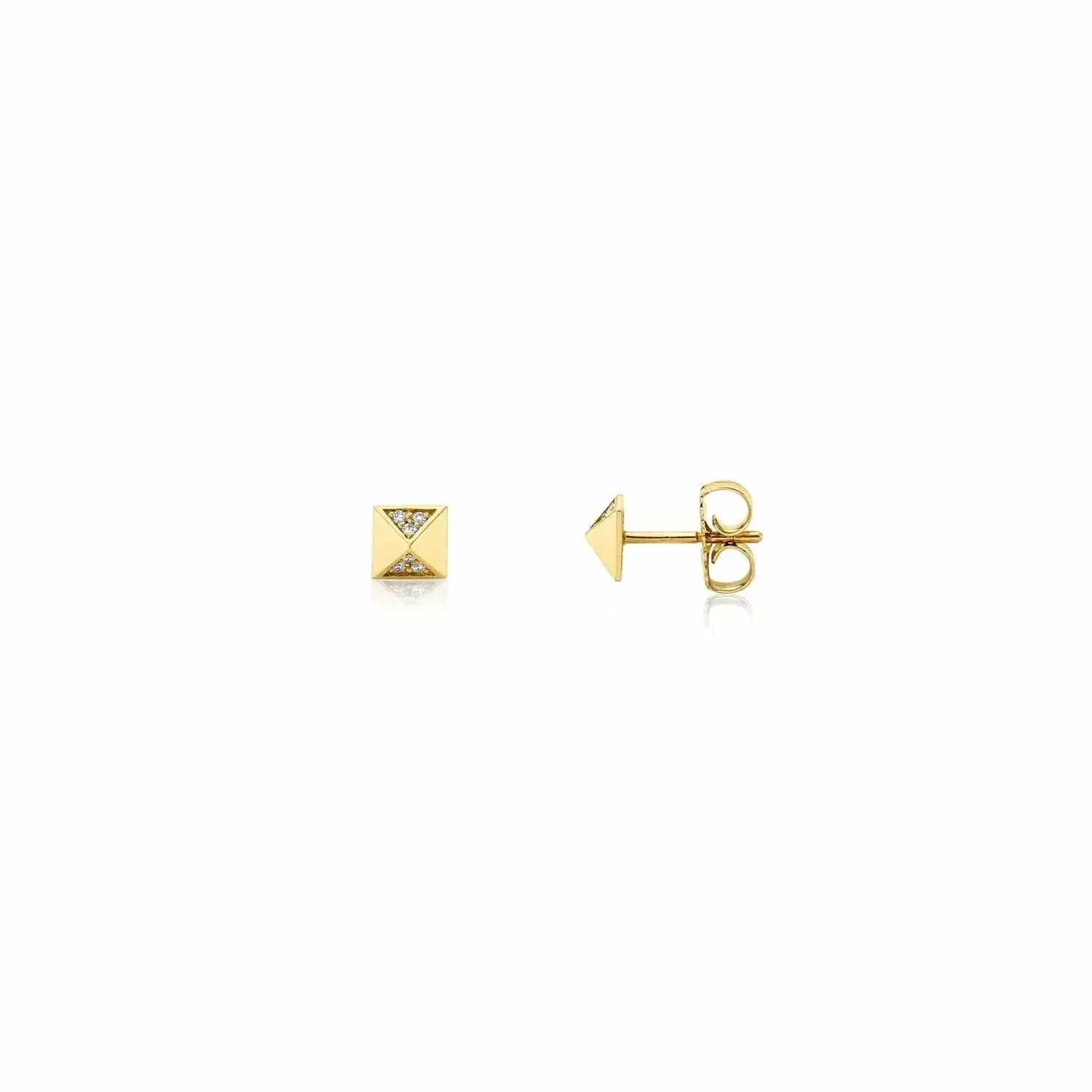 Foundation Pyramid Stud Earrings