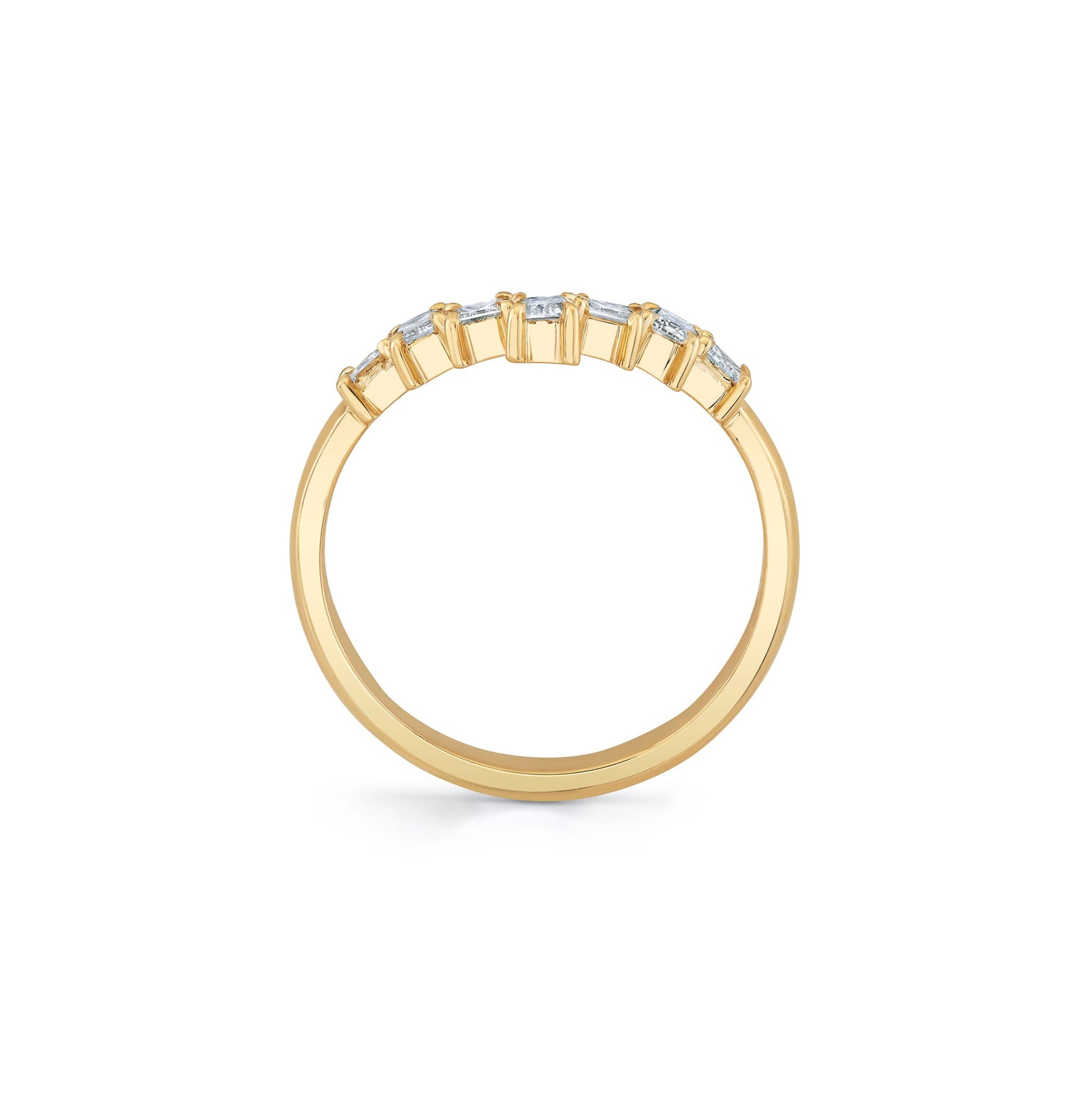 Mini Montage Emerald Chevron Ring
