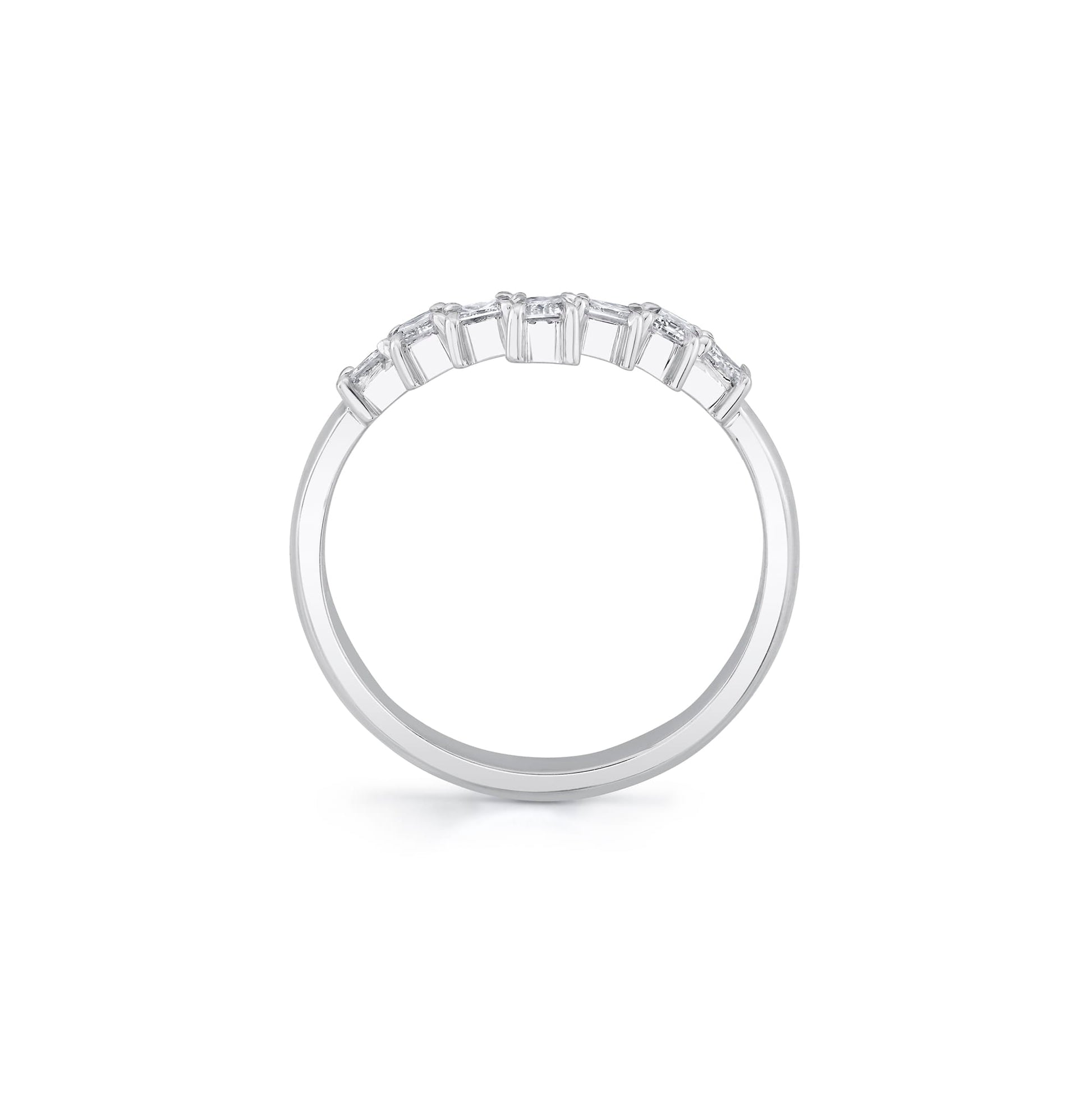 Mini Montage Emerald Chevron Ring