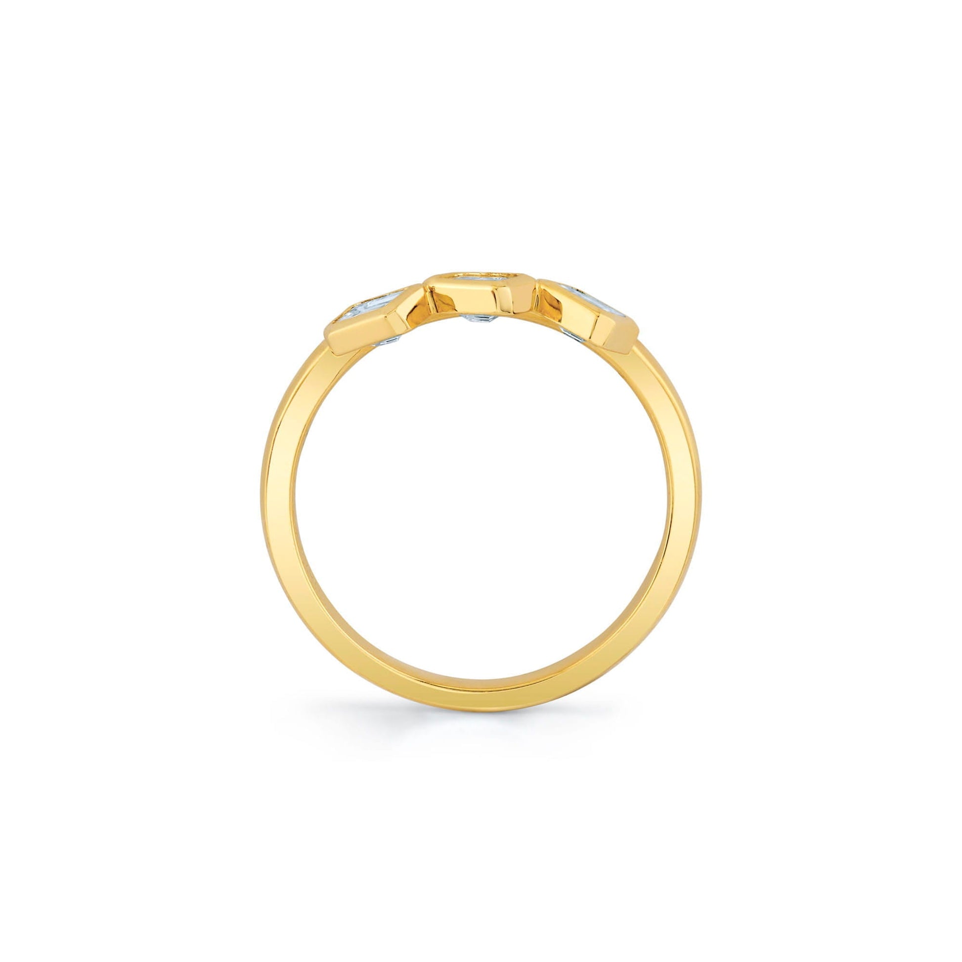 Mini Montage Floating Emerald Ring
