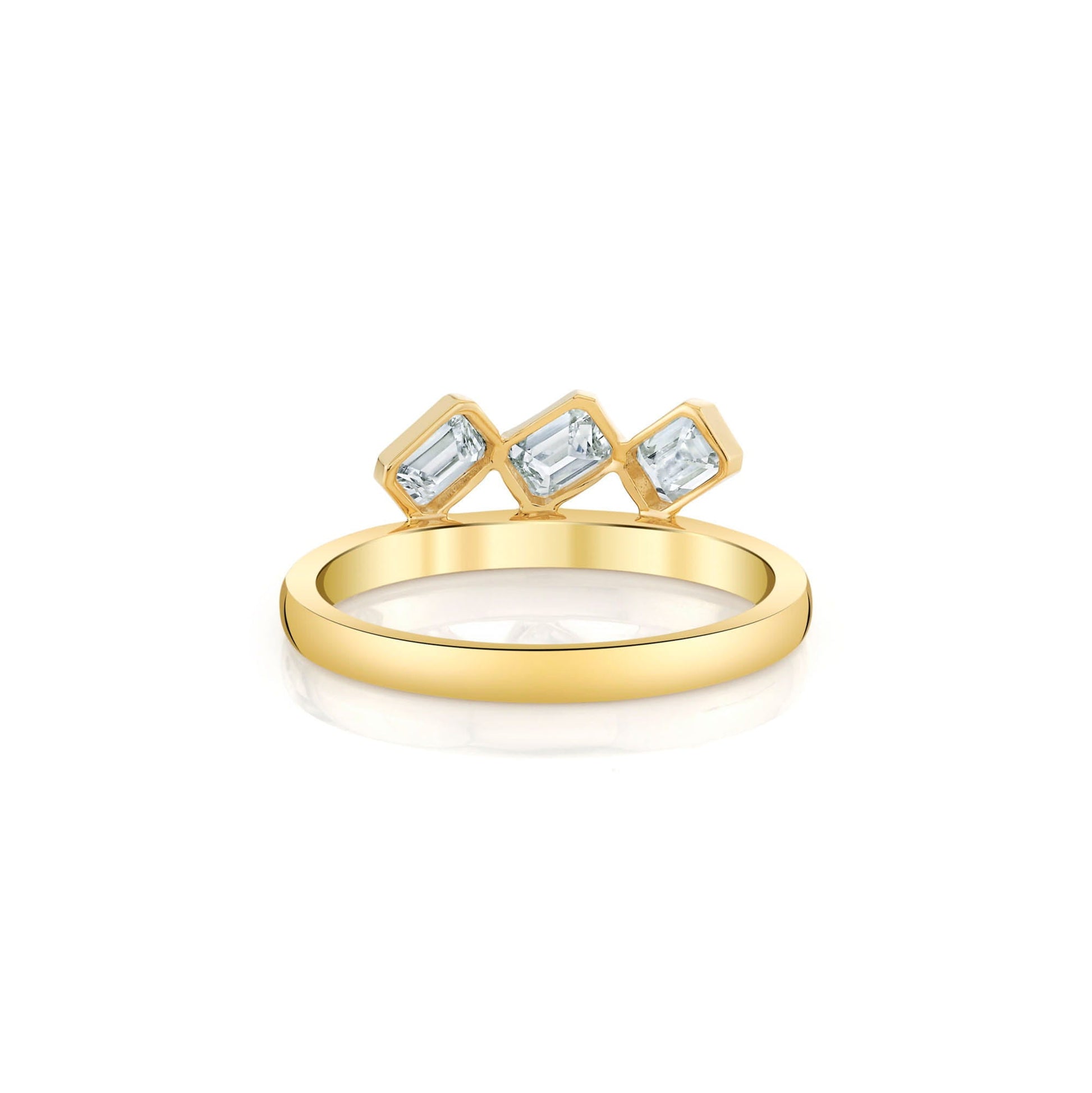 Mini Montage Floating Emerald Ring