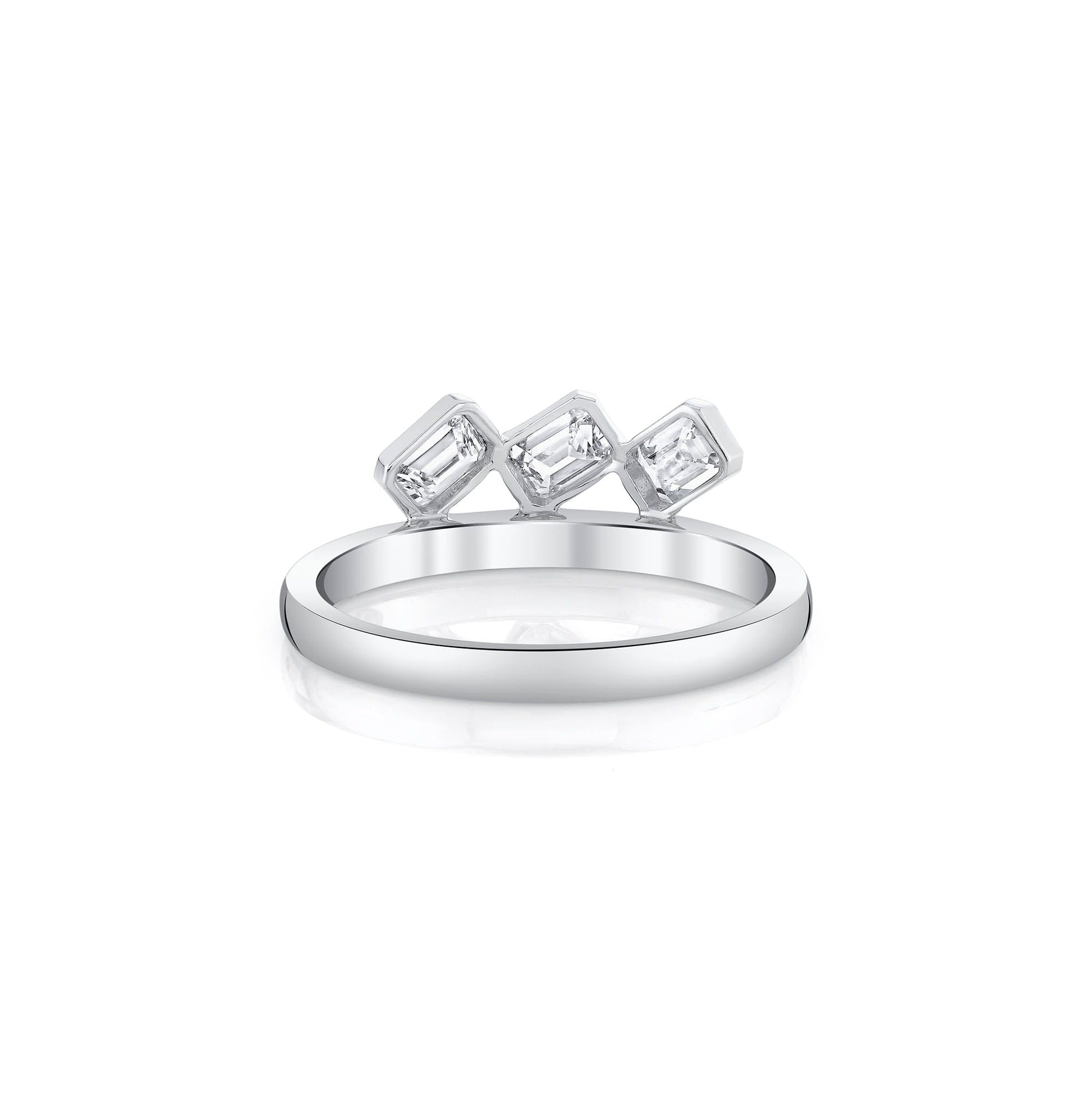 Mini Montage Floating Emerald Ring