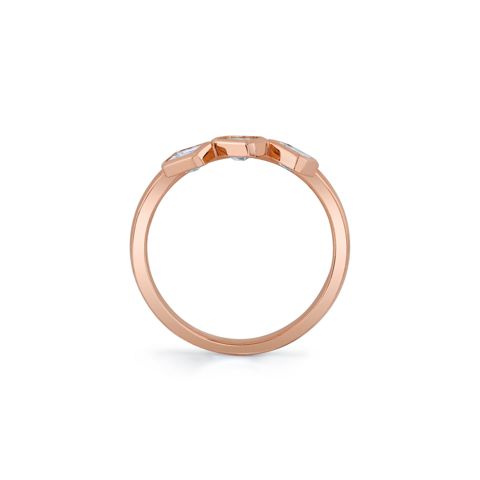 Mini Montage Floating Emerald Ring
