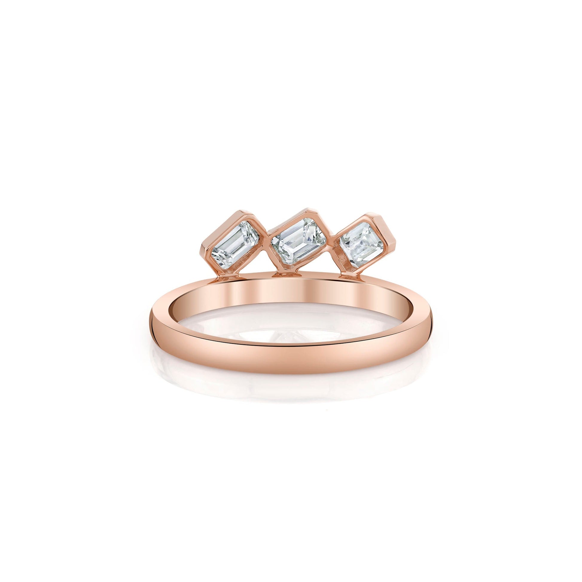 Mini Montage Floating Emerald Ring