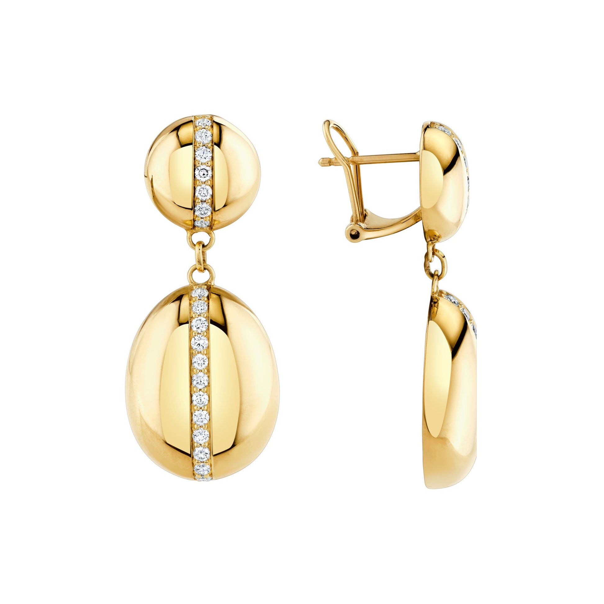 Orb Double Drop Earrings