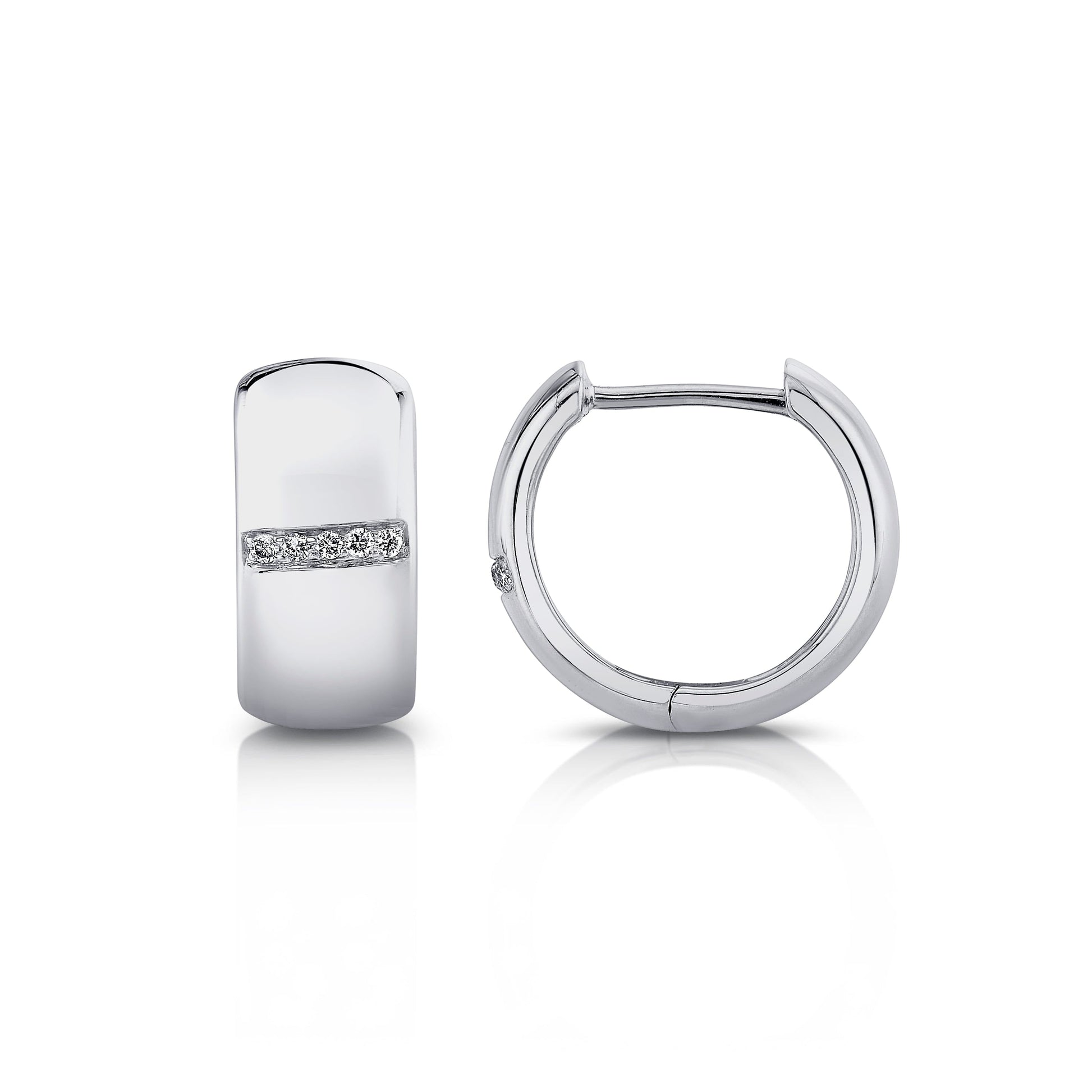 Orb Wide Huggie Hoops