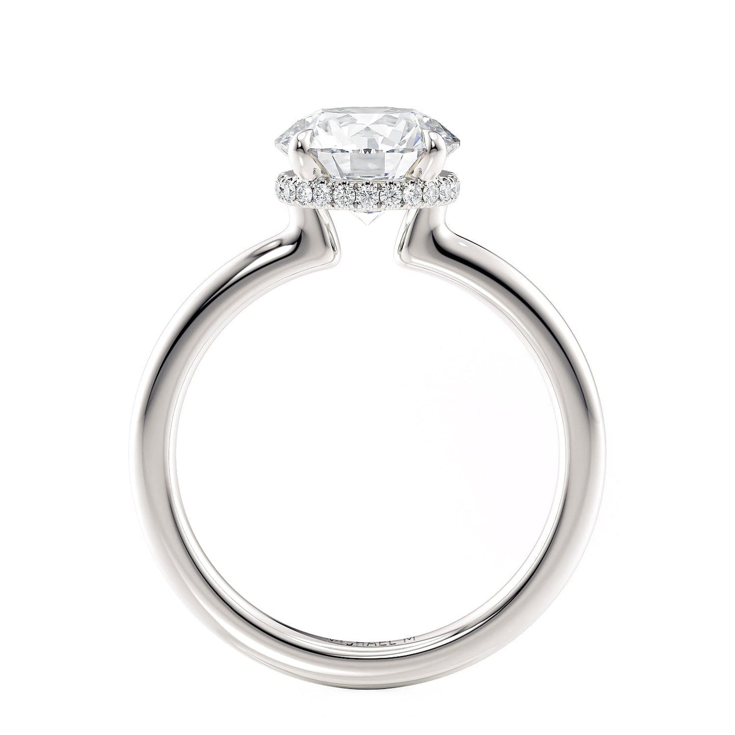 MICHAEL M Crown R750-2 Round-Cut Diamond Solitaire 