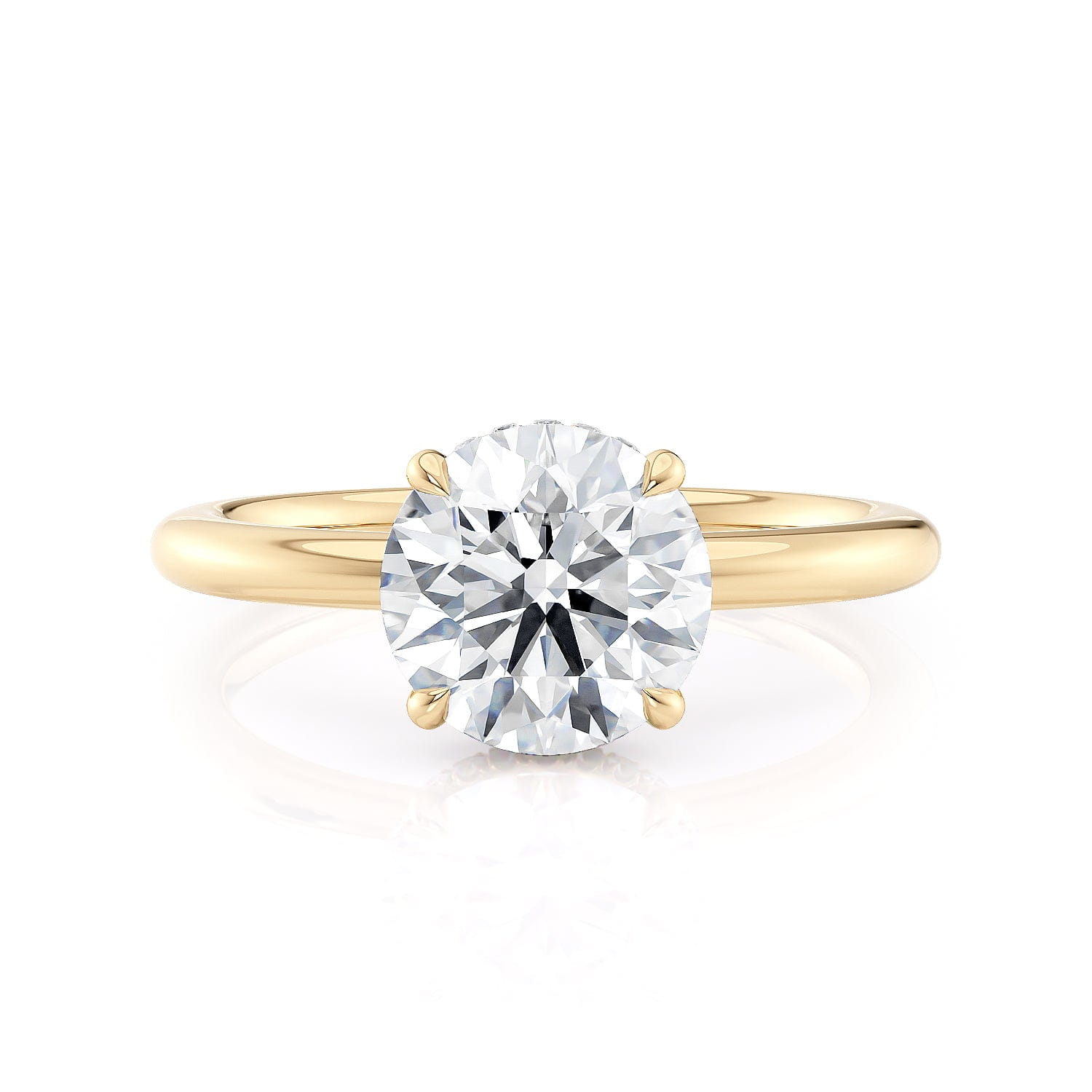 MICHAEL M Crown R750-2 Round-Cut Diamond Solitaire