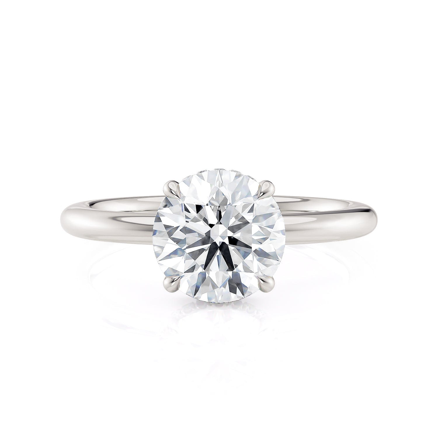 MICHAEL M Crown R750-2 Round-Cut Diamond Solitaire