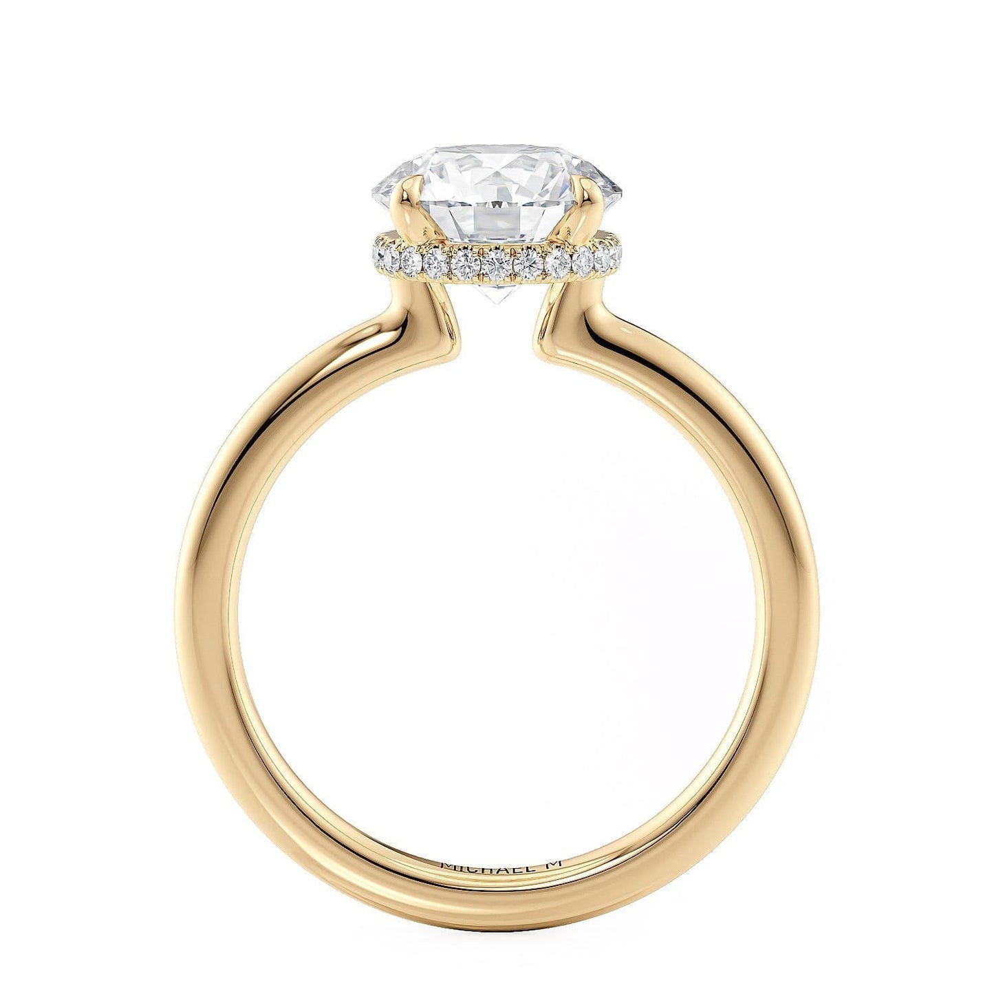 MICHAEL M Crown R750-2 Round-Cut Diamond Solitaire 