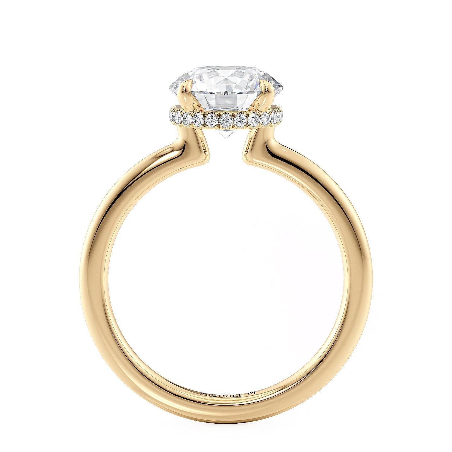 MICHAEL M Crown R750-2 Round-Cut Diamond Solitaire