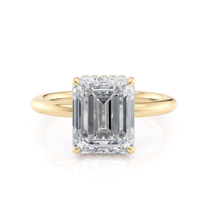 MICHAEL M CROWN R750-3EM Emerald-Cut Diamond Solitaire 