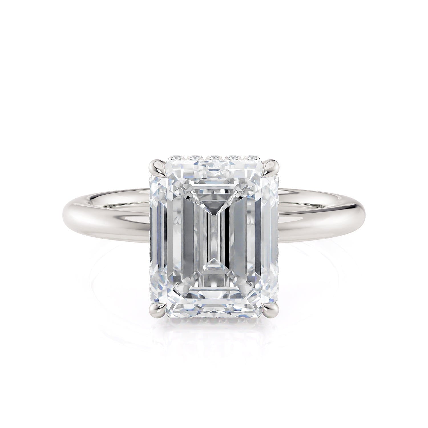 MICHAEL M CROWN R750-3EM Emerald-Cut Diamond Solitaire