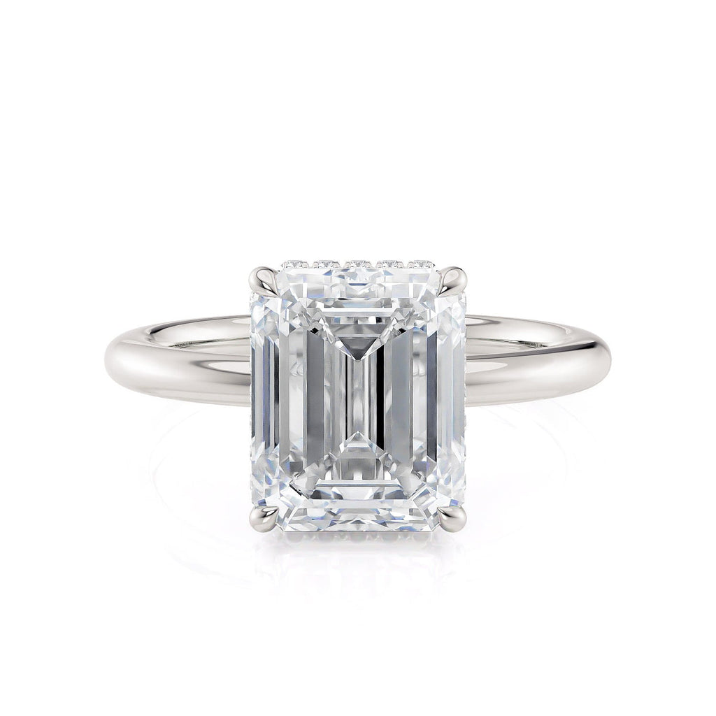 MICHAEL M CROWN R750-3EM Emerald-Cut Diamond Solitaire 