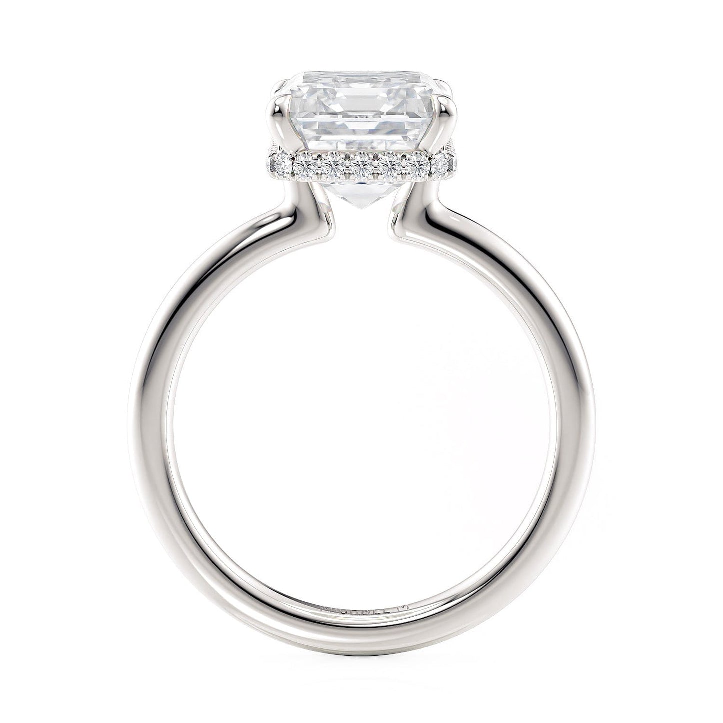 MICHAEL M CROWN R750-3EM Emerald-Cut Diamond Solitaire 