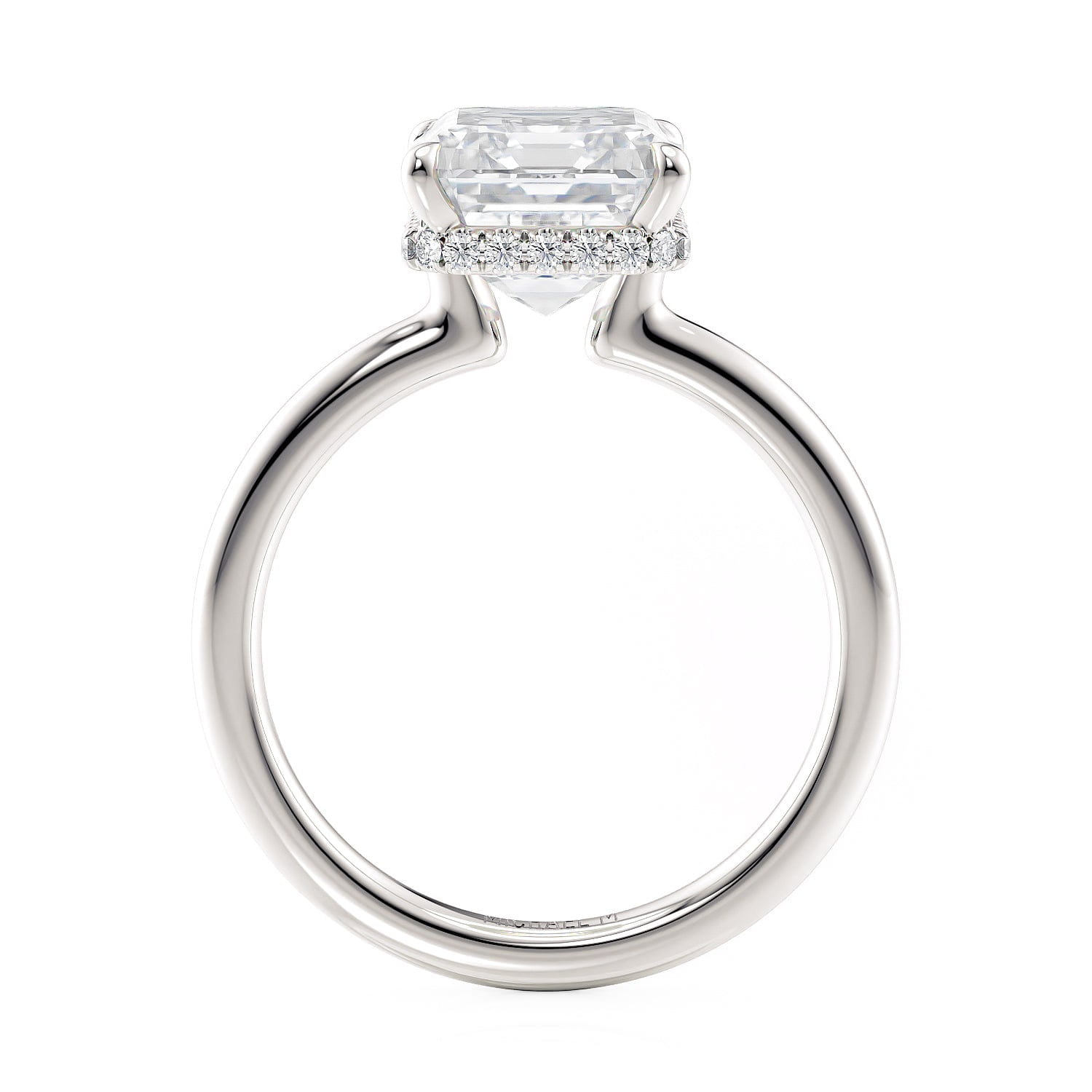 MICHAEL M CROWN R750-3EM Emerald-Cut Diamond Solitaire