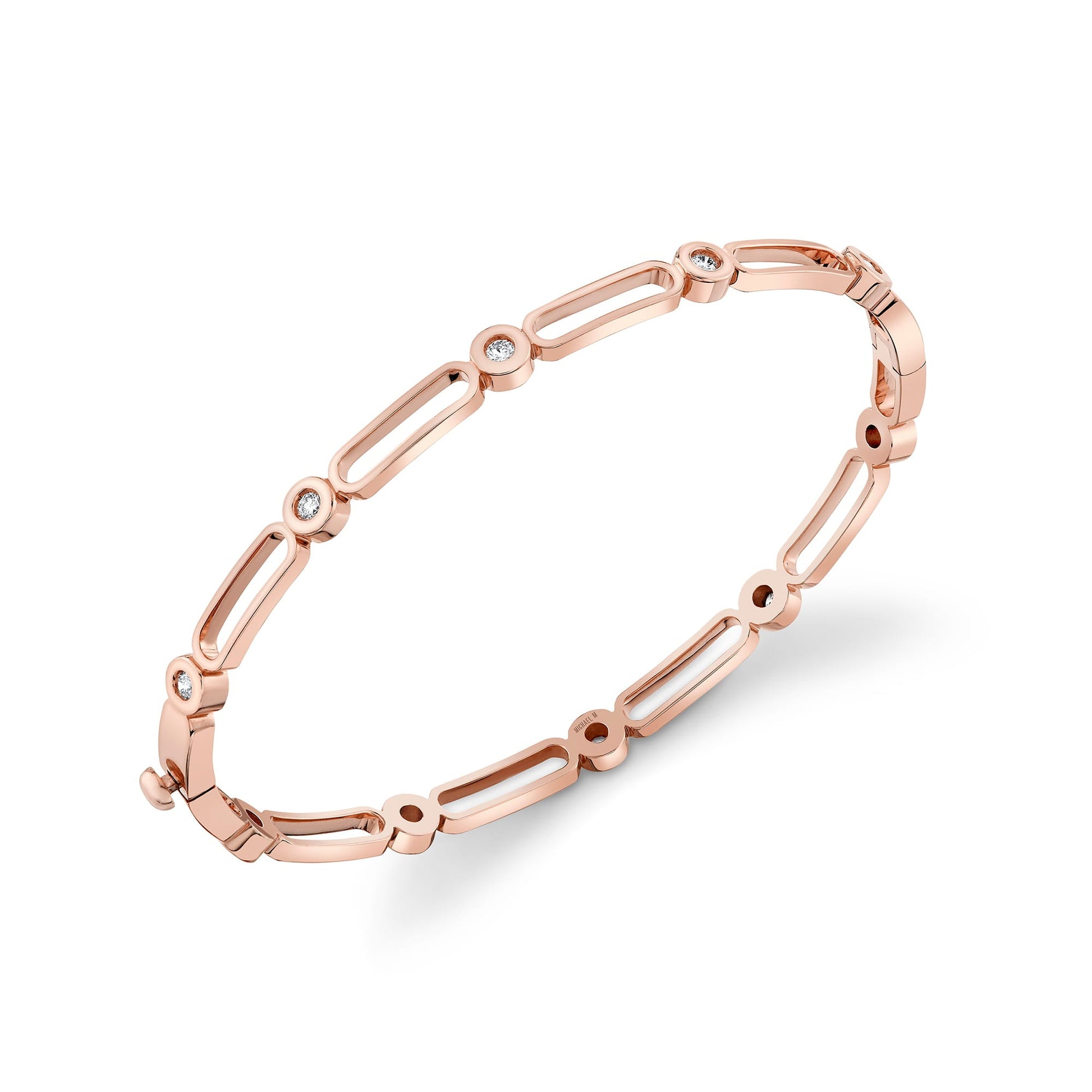 Link Connection Hinge Bangle
