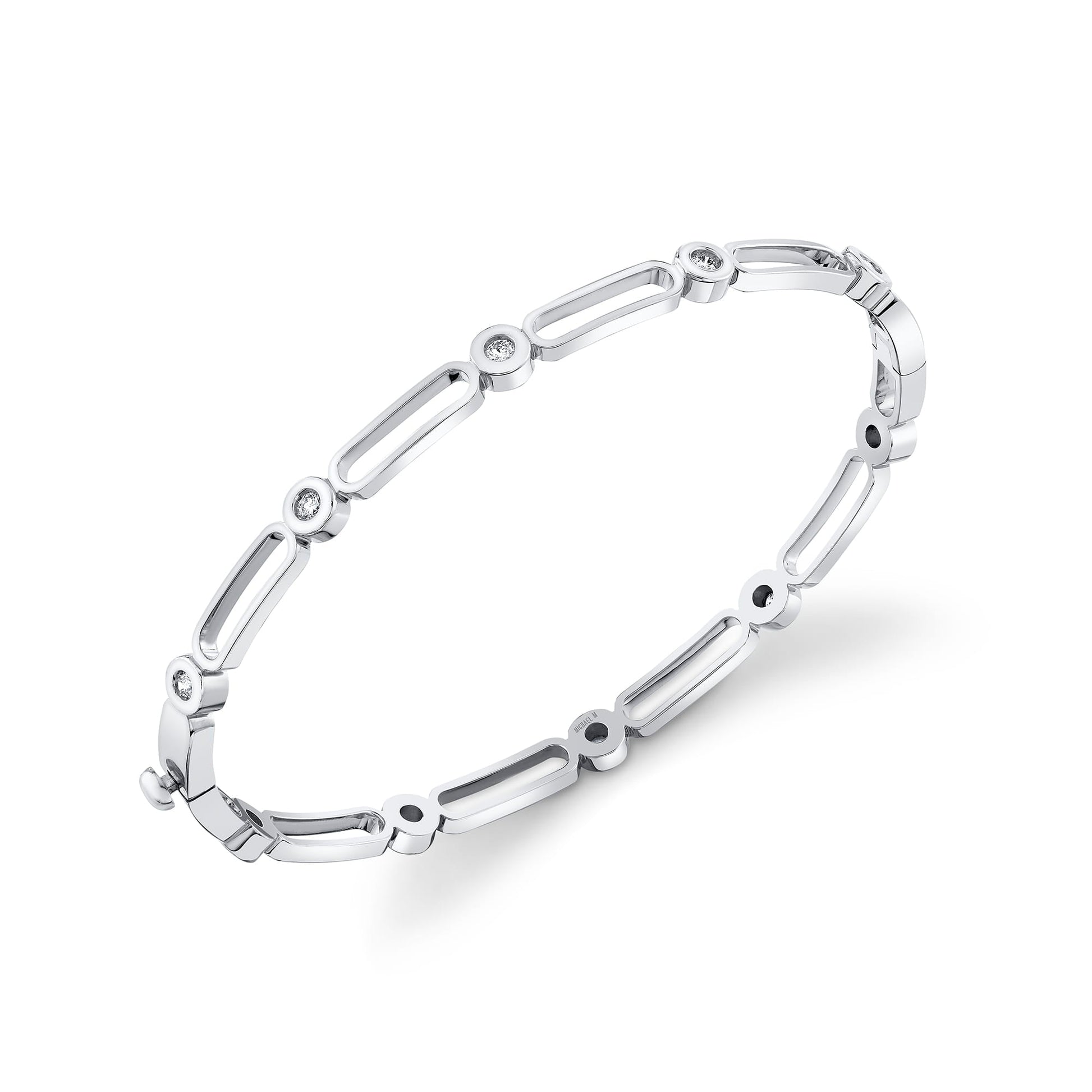 Link Connection Hinge Bangle