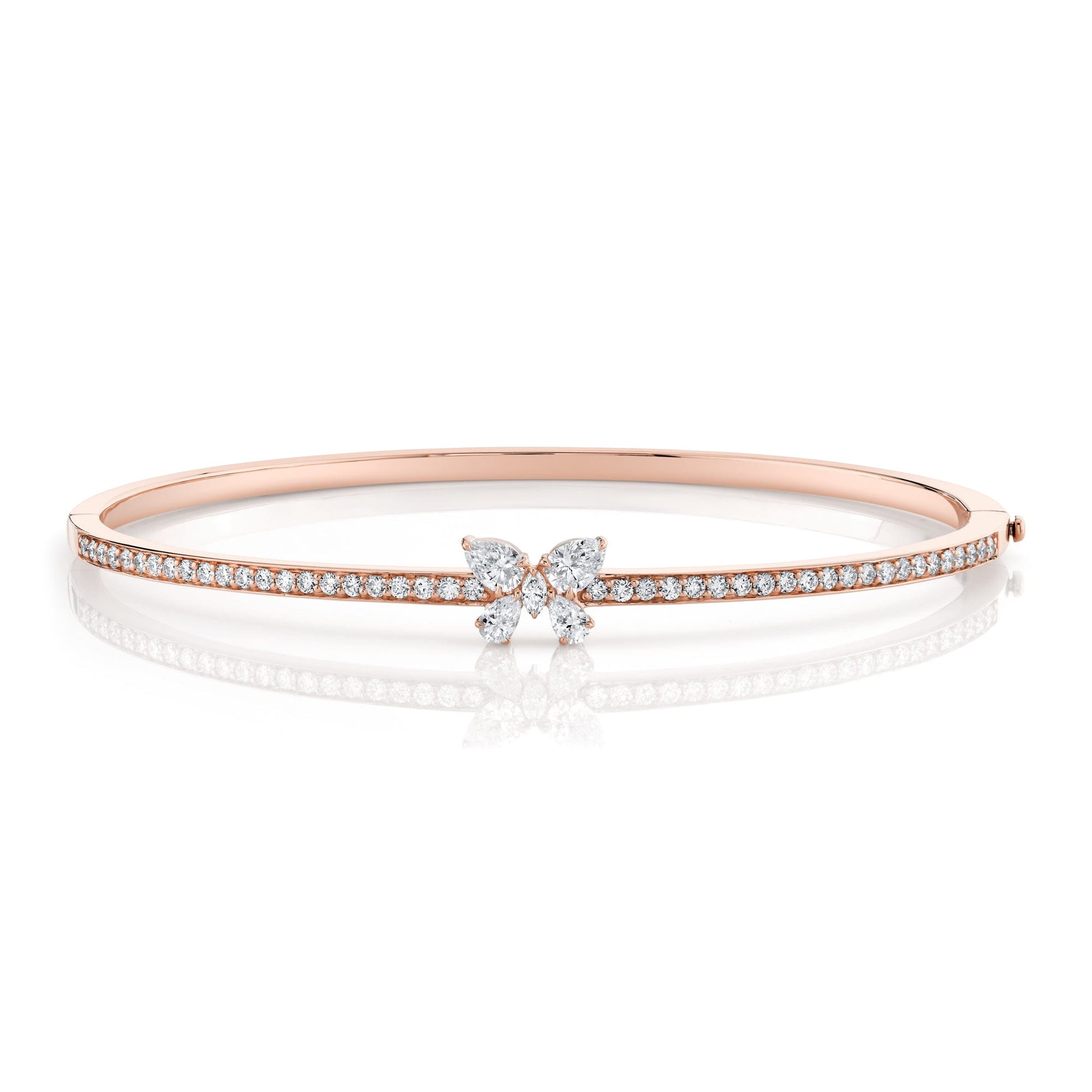 Montage Single Butterfly Bangle with Pavé