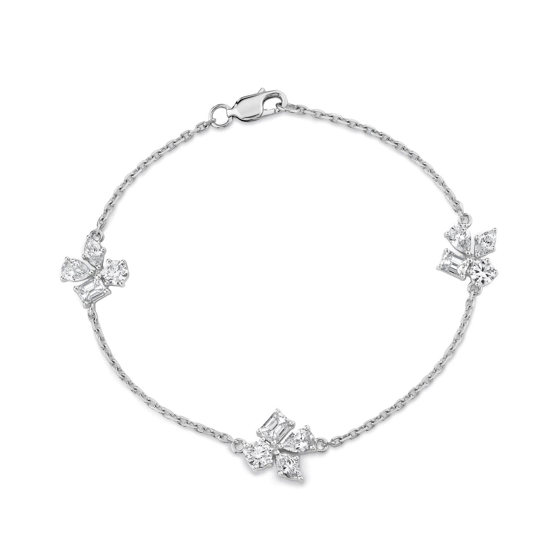 Montage 3 Cluster Chain Bracelet