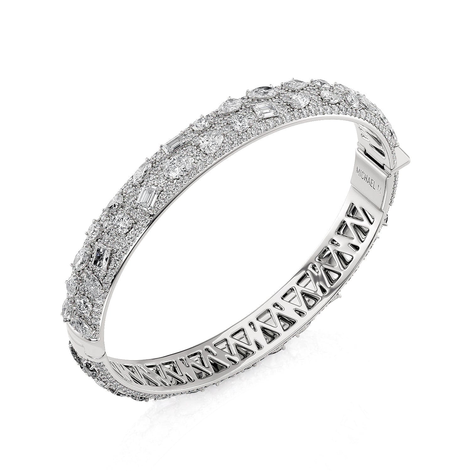 Montage Luxe Pavé Eternity Bangle Bracelet