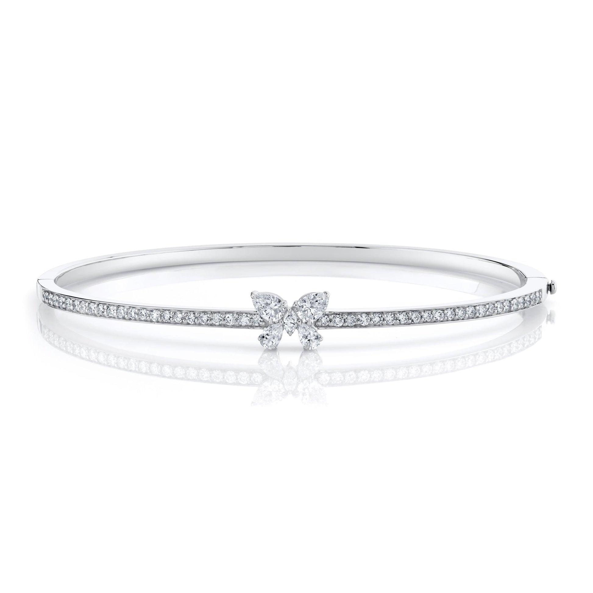 Montage Single Butterfly Bangle with Pavé