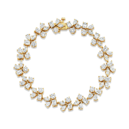 Montage Cluster Tennis Bracelet