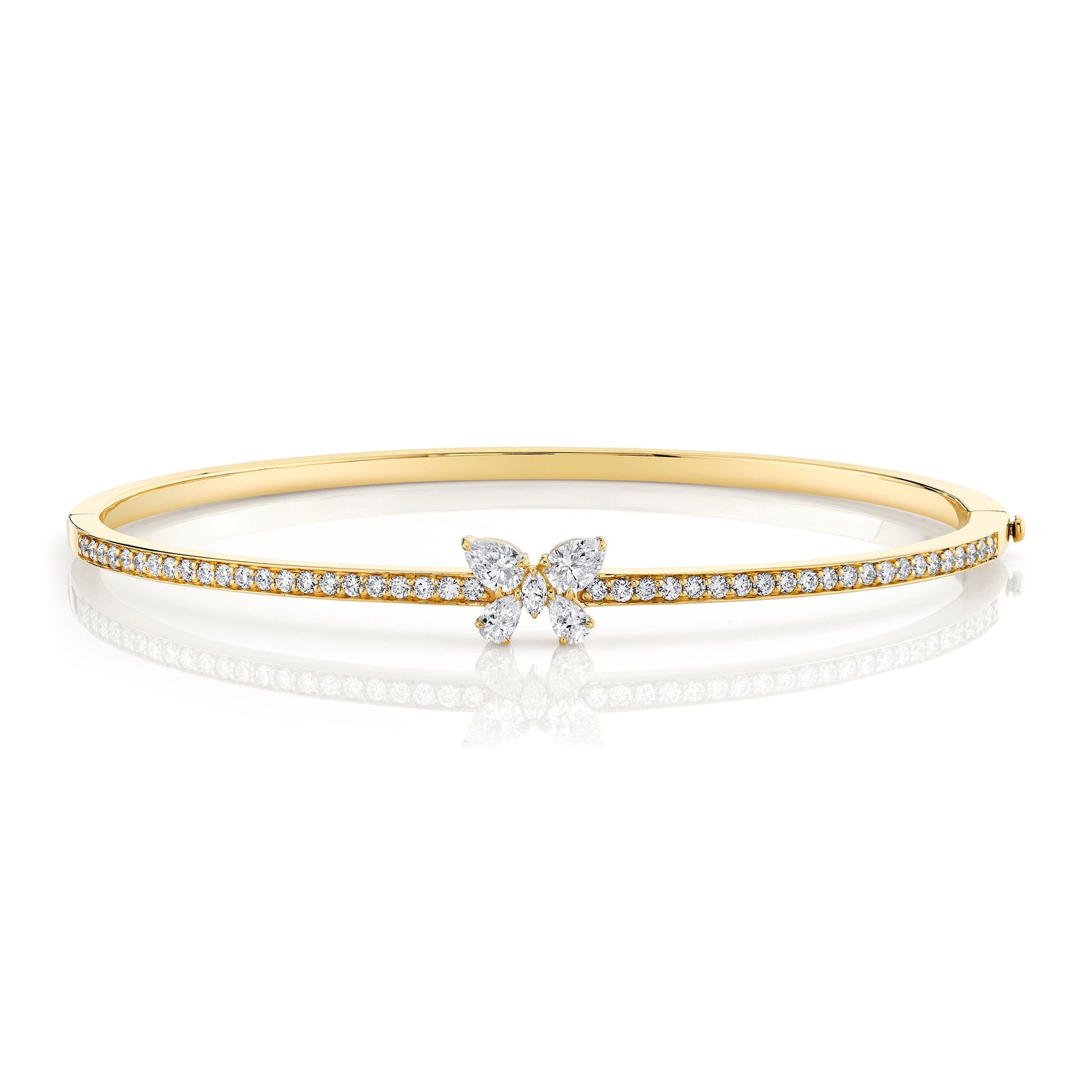 Montage Single Butterfly Bangle with Pavé